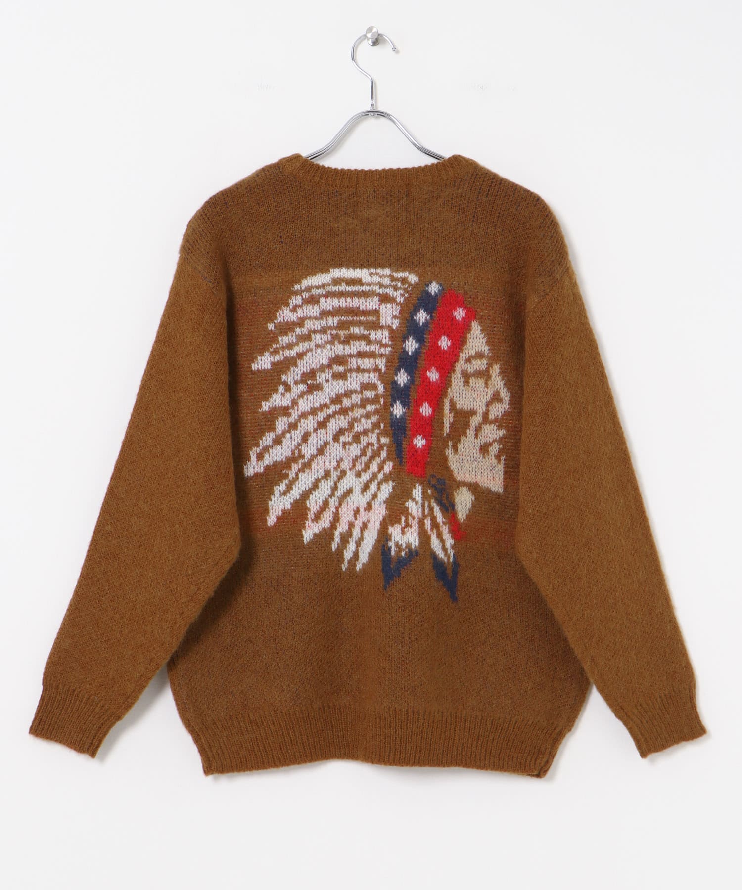 TONY　Native Mohair Knit Crew CAMEL L