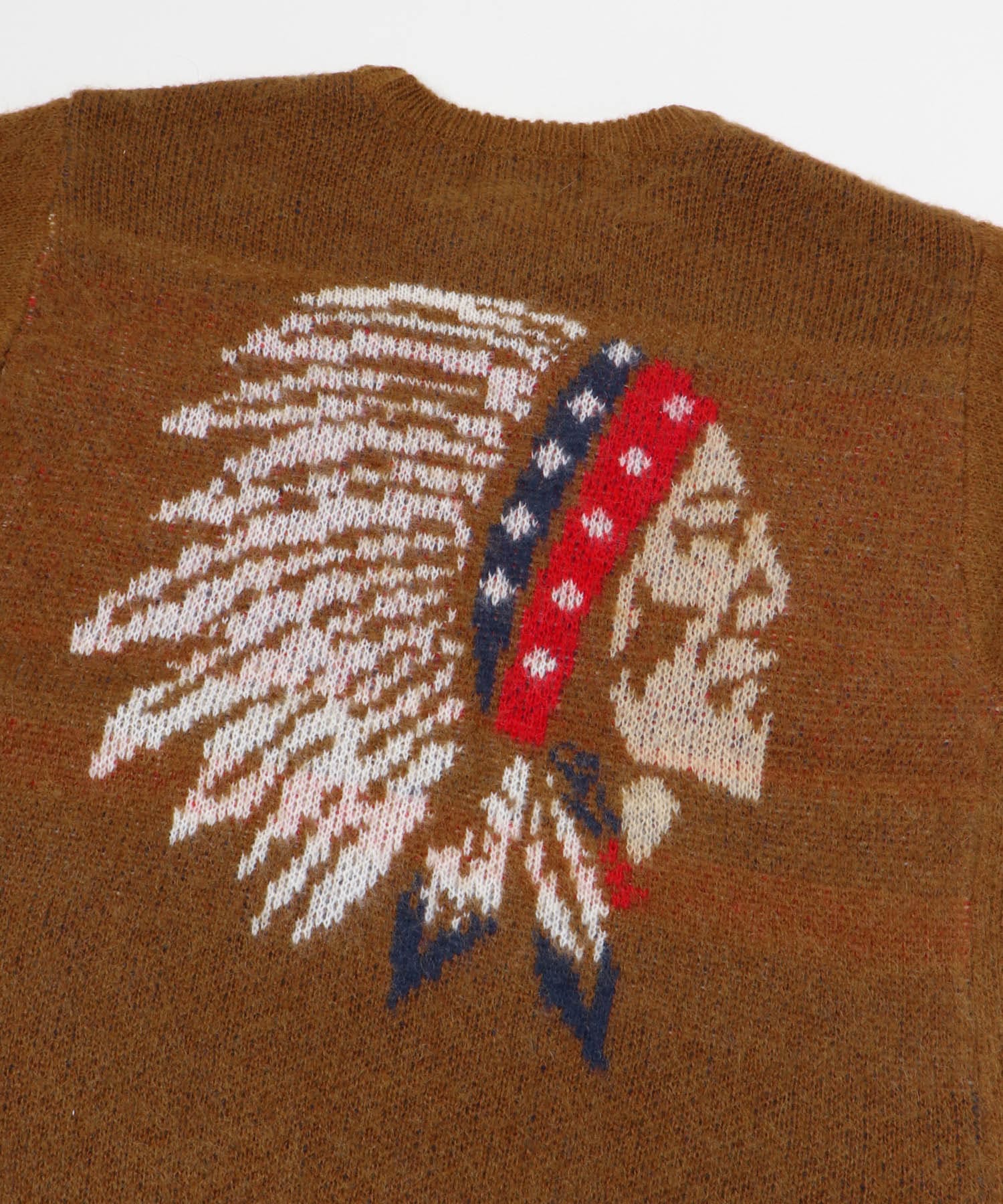 TONY　Native Mohair Knit Crew CAMEL L