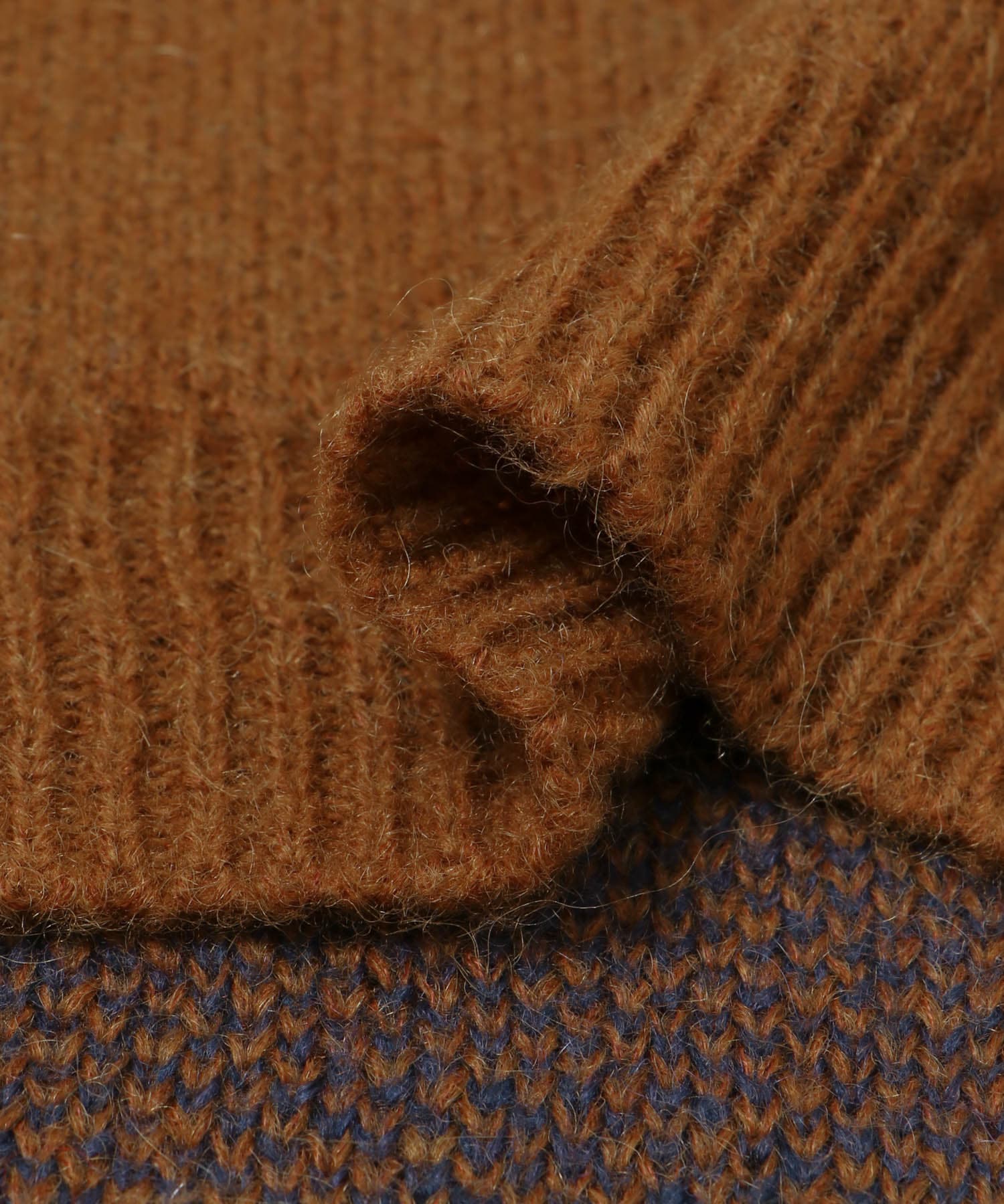 TONY　Native Mohair Knit Crew CAMEL L