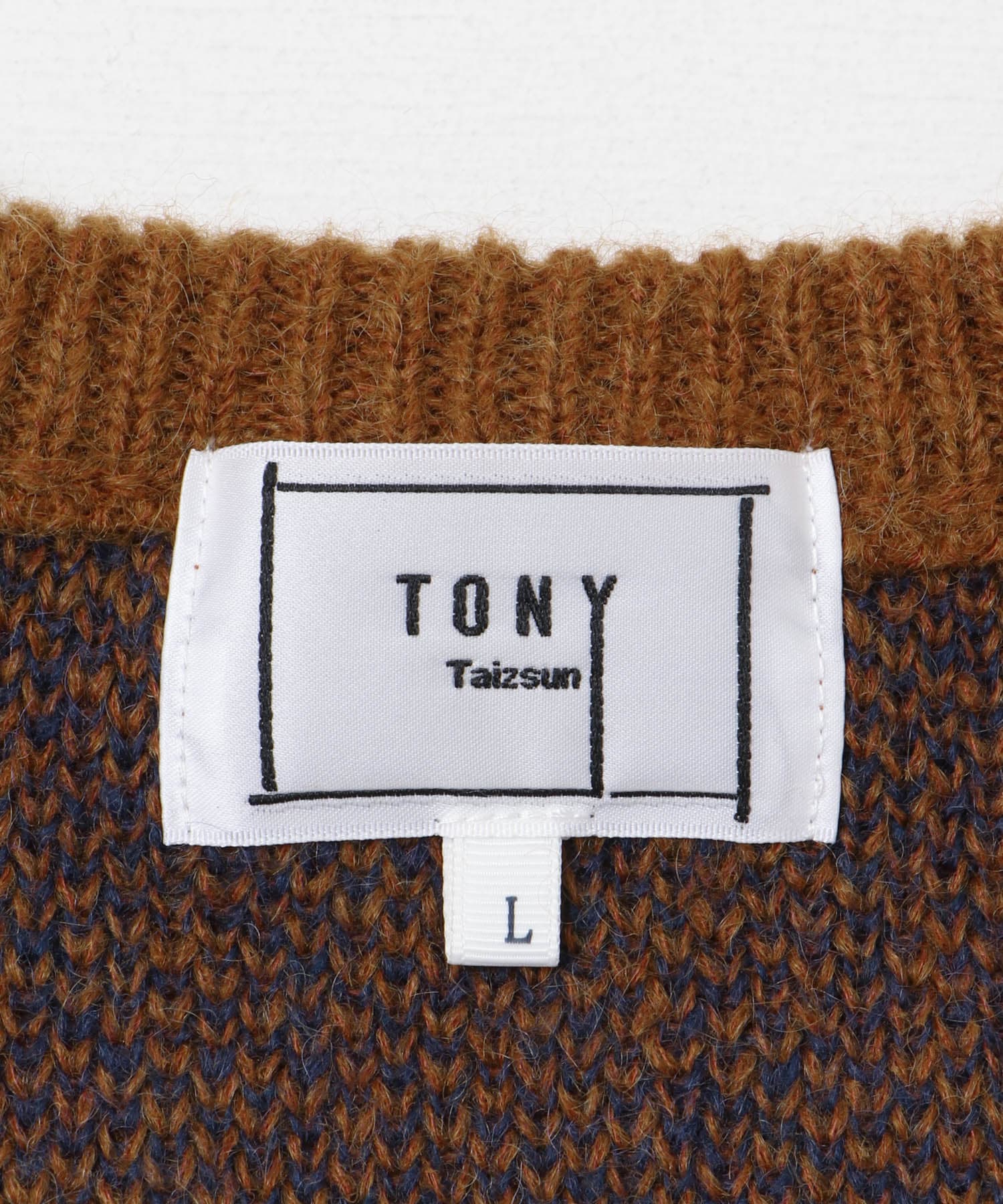 TONY　Native Mohair Knit Crew CAMEL L