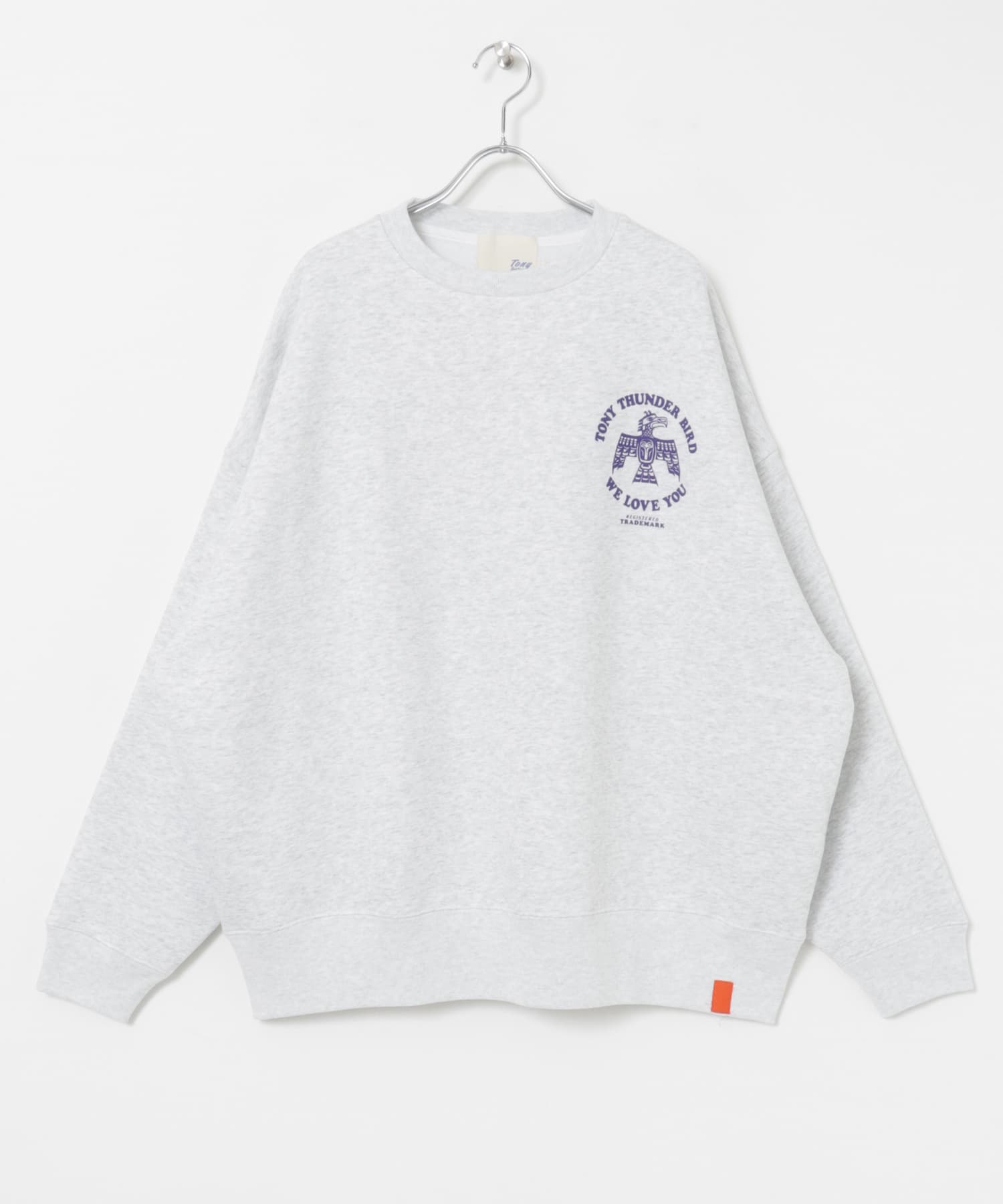 TONY　Tony Thunder Bird Sweat GRY M