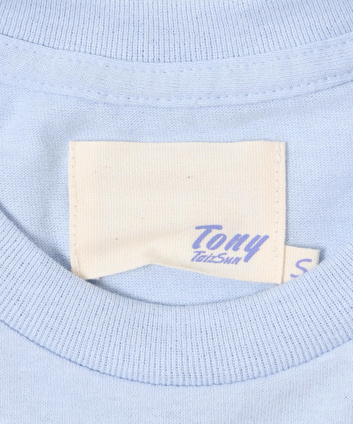 TONY　YOU ARE THE BEST POCKET T-SHIRTS SKY S