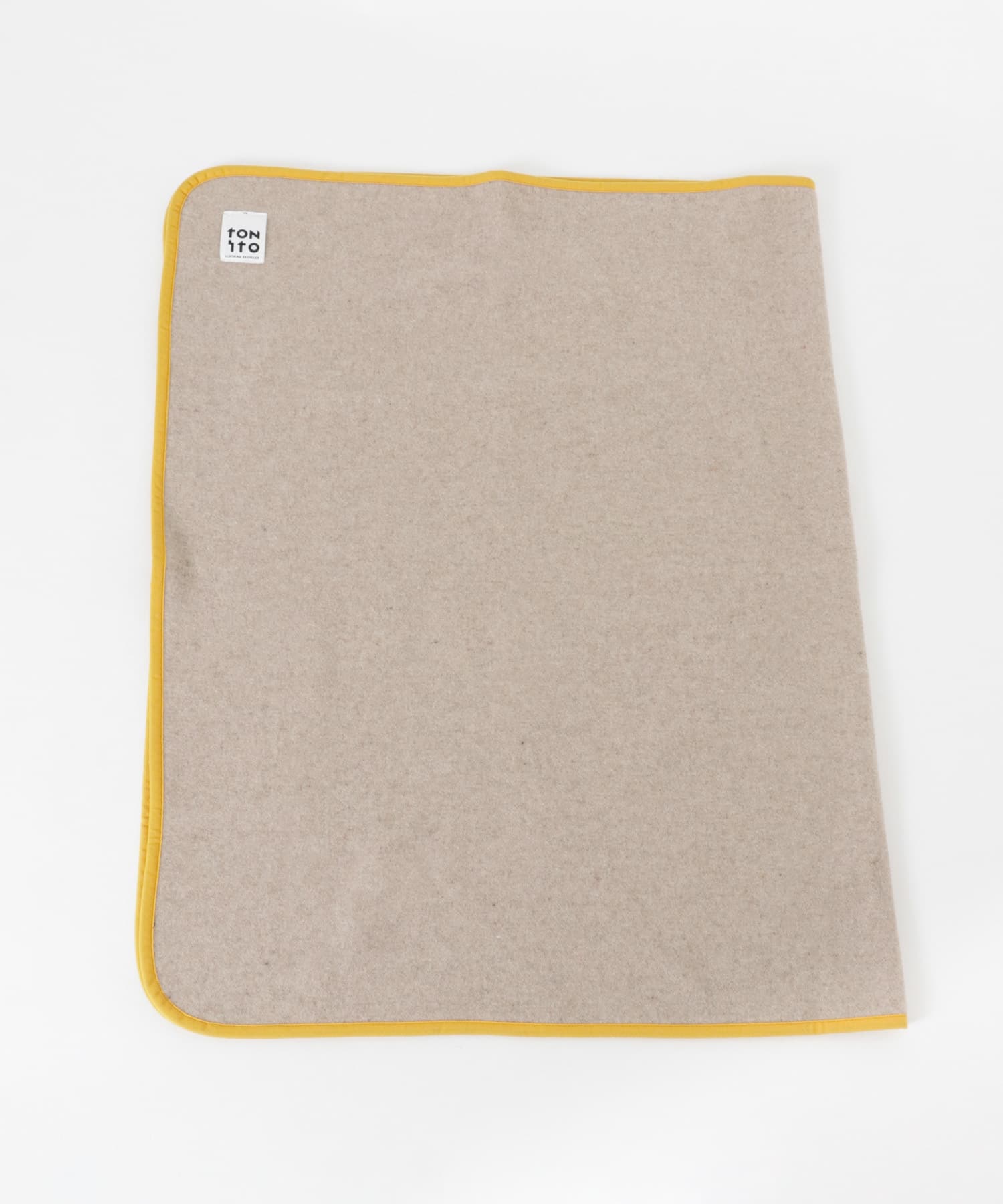 TONITO　100×150 PIPING BLANKET L.MOCHA one