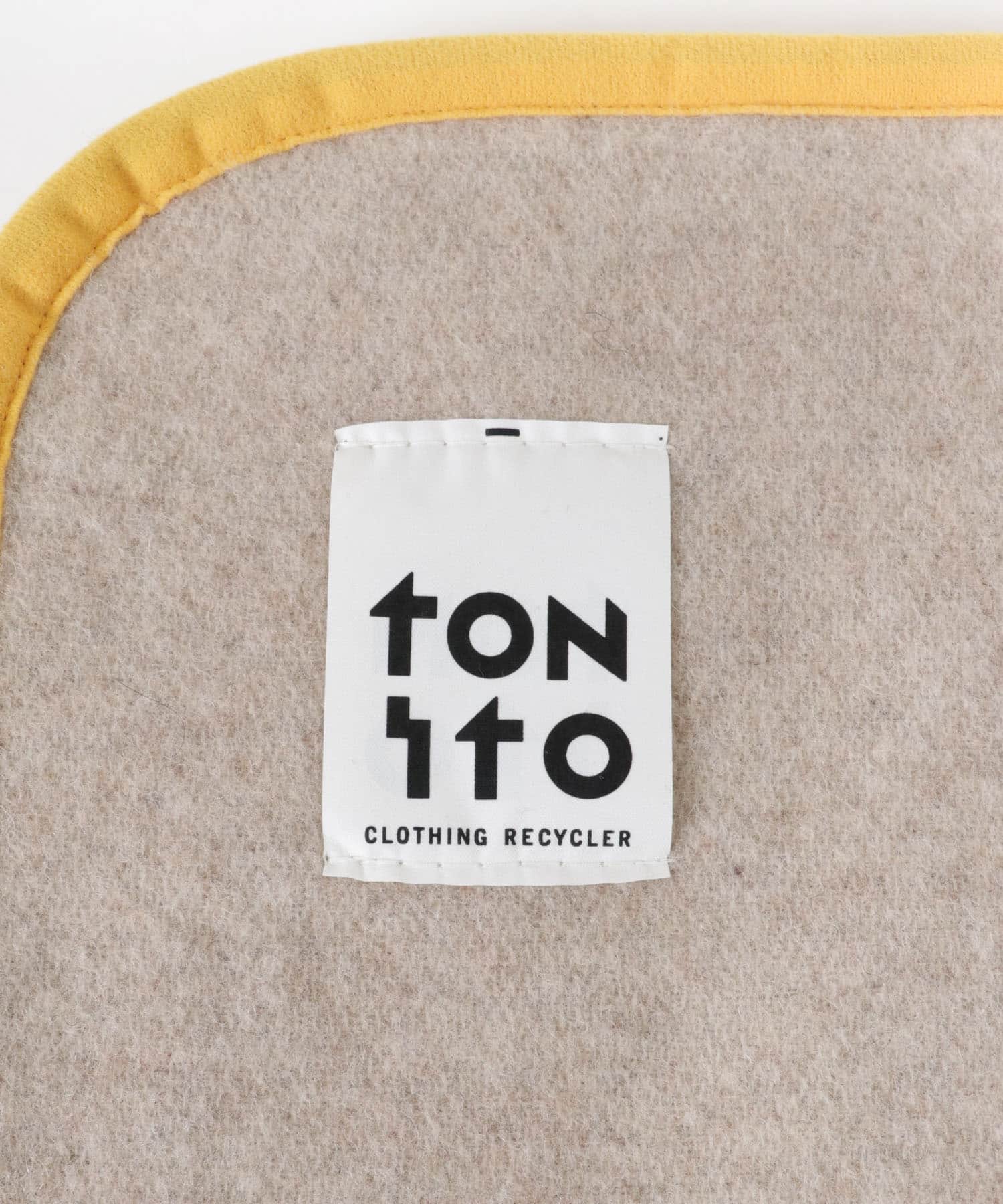 TONITO　100×150 PIPING BLANKET L.MOCHA one