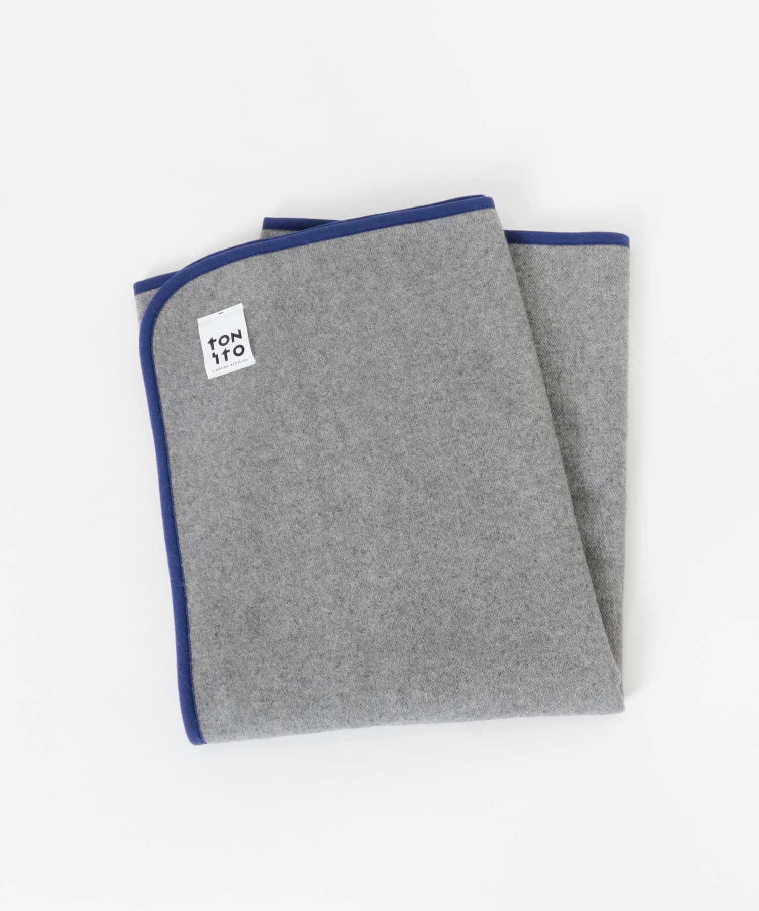 TONITO　100×150 PIPING BLANKET GREY one