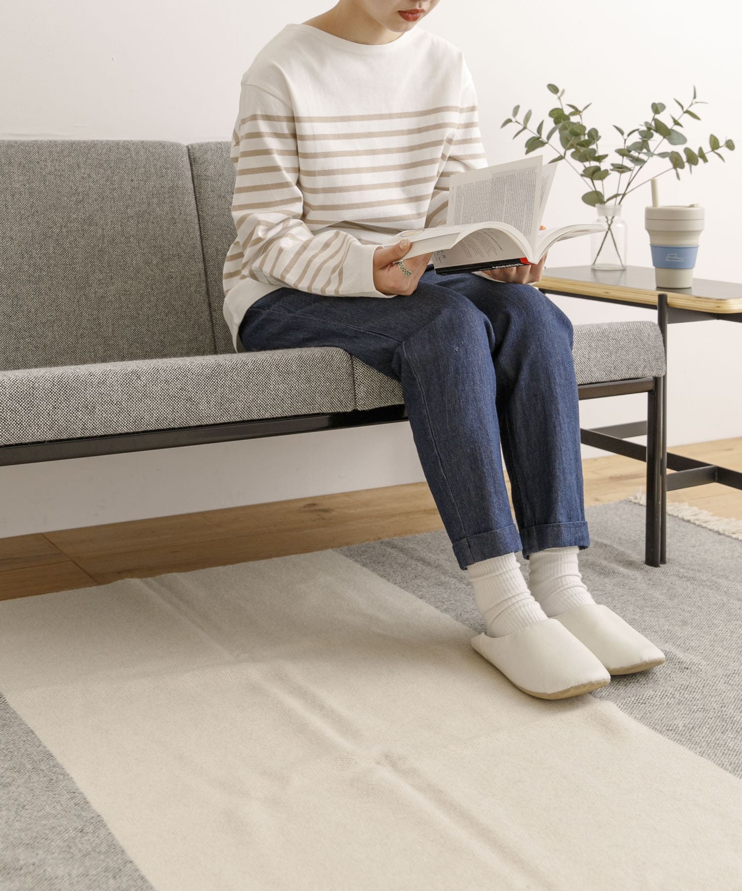 TONITO　145×200 BLANKET RUG 01GR×NT FREE