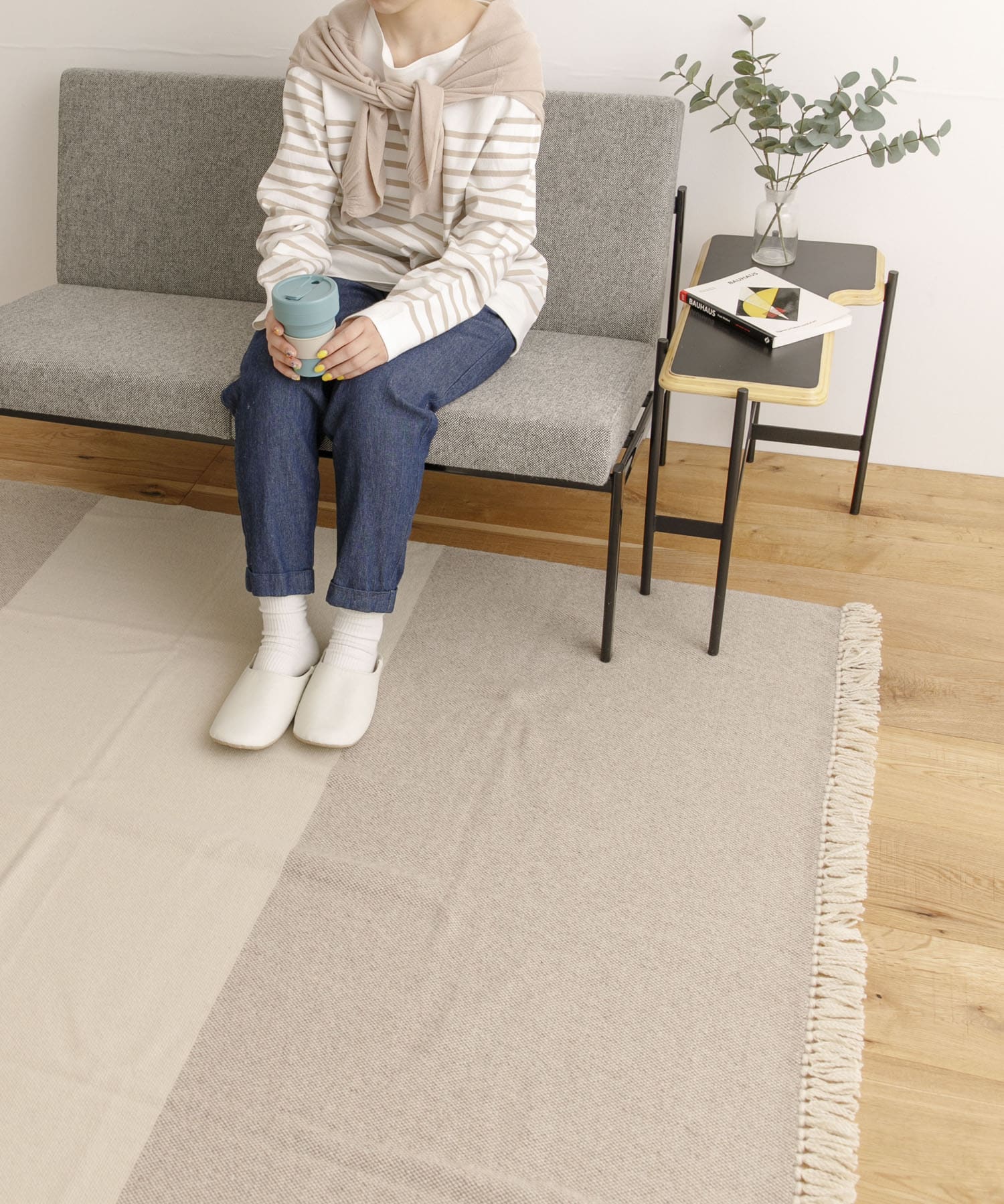 TONITO　145×200 BLANKET RUG 02BR×NT FREE