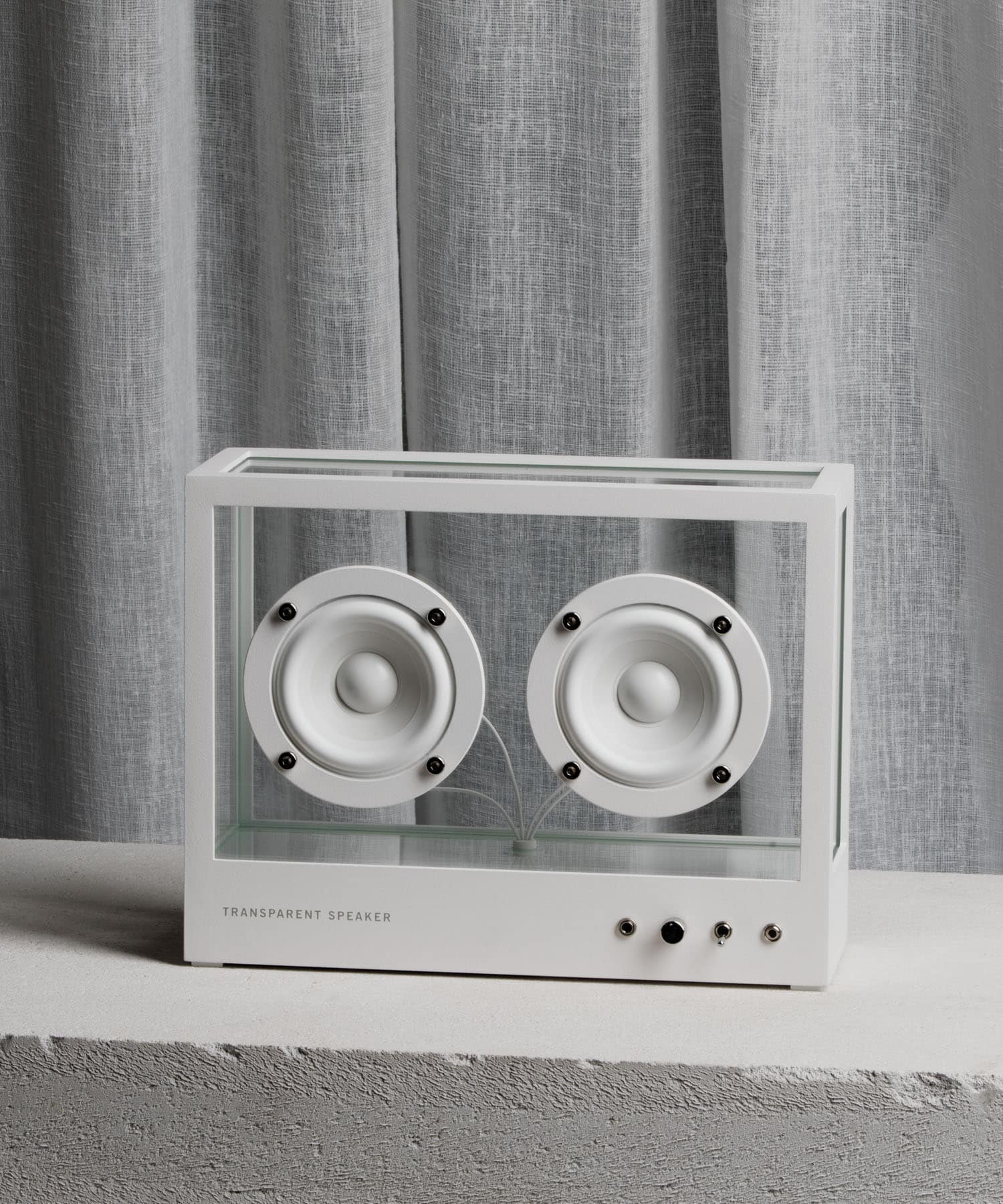 TRANSPARENT SOUND　SMALL TRANSPARENT SPEAKER WHITE FREE