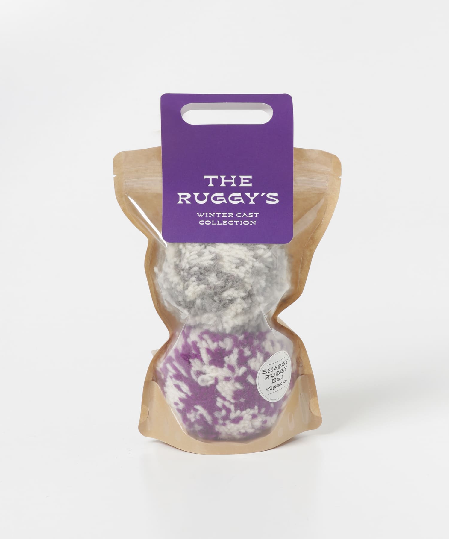 THE RUGGY’S　SHAGGY RUGGY BALL (2PACK) PPL×GRY FREE
