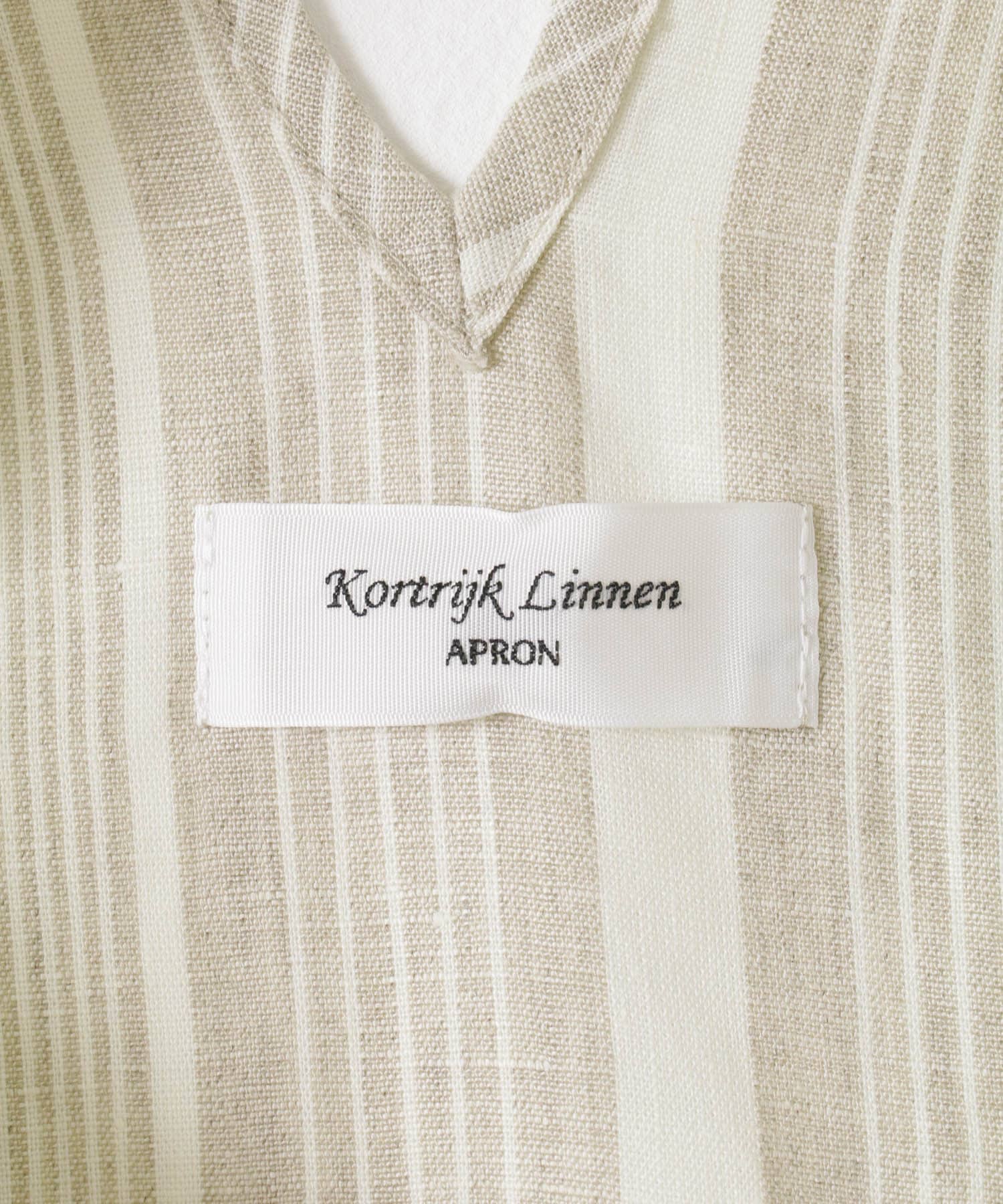 kortrijk linen　Kaftan Apron natural FREE