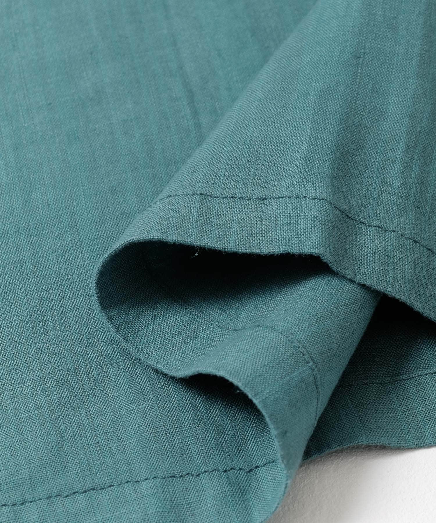 kortrijk linen　Kaftan Apron petrol FREE