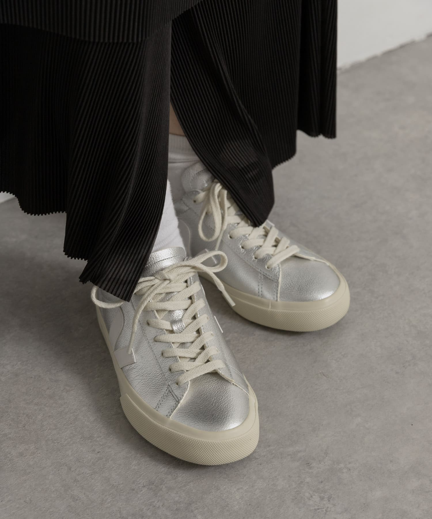 veja　CAMPO-silver white-WOMEN silver 37