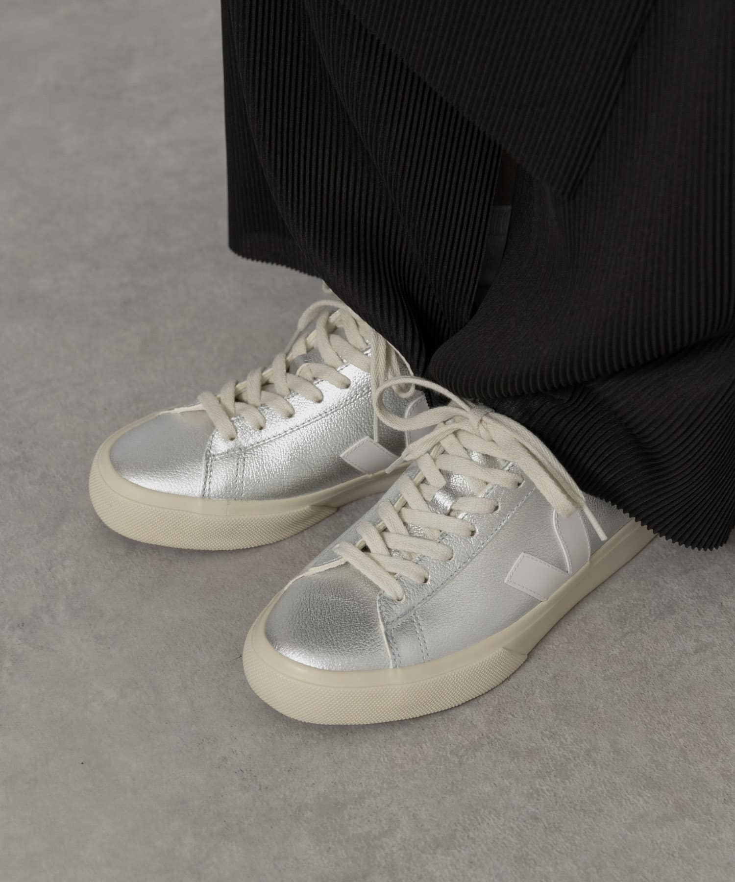 veja　CAMPO-silver white-WOMEN silver 37