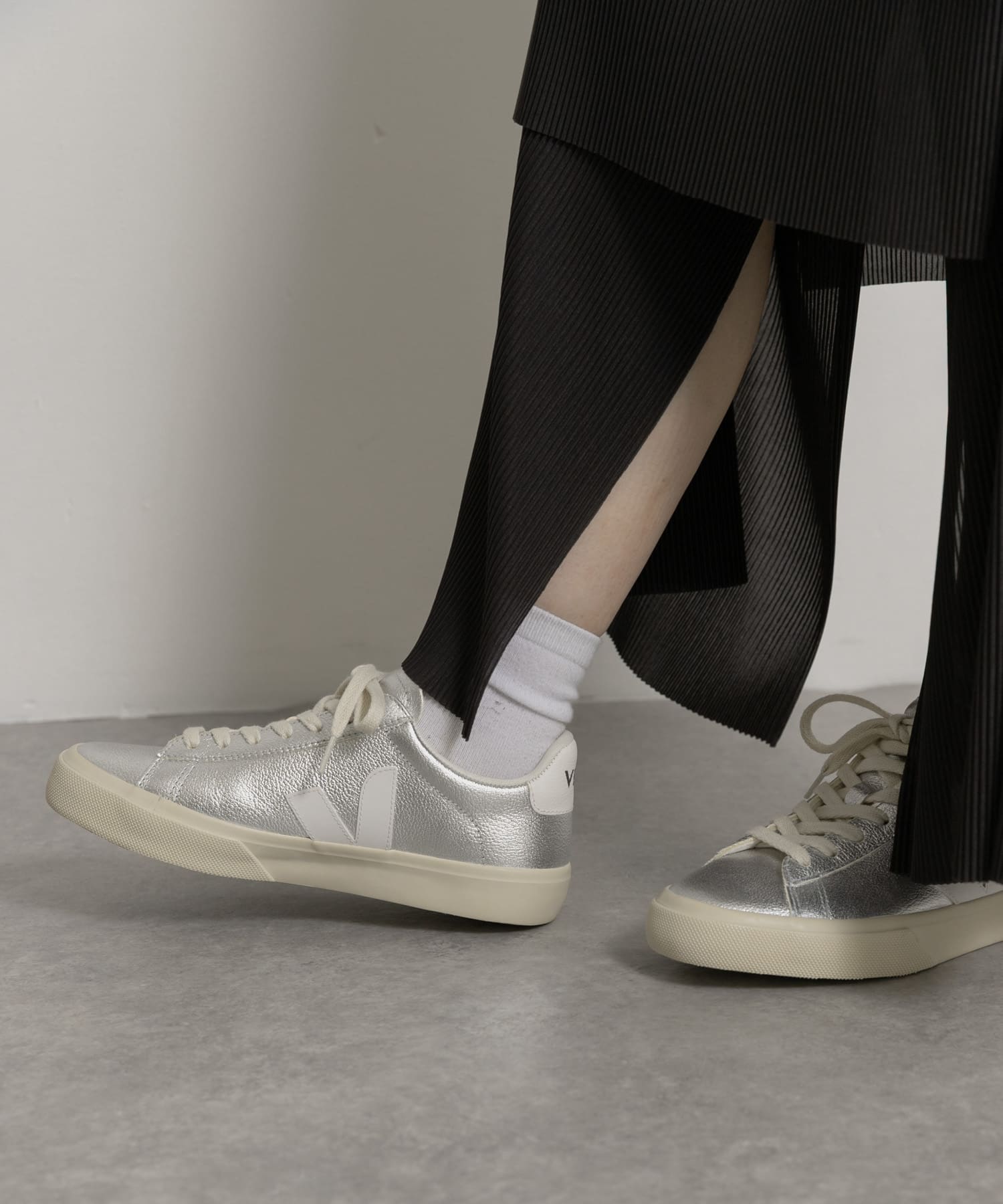 veja　CAMPO-silver white-WOMEN silver 37