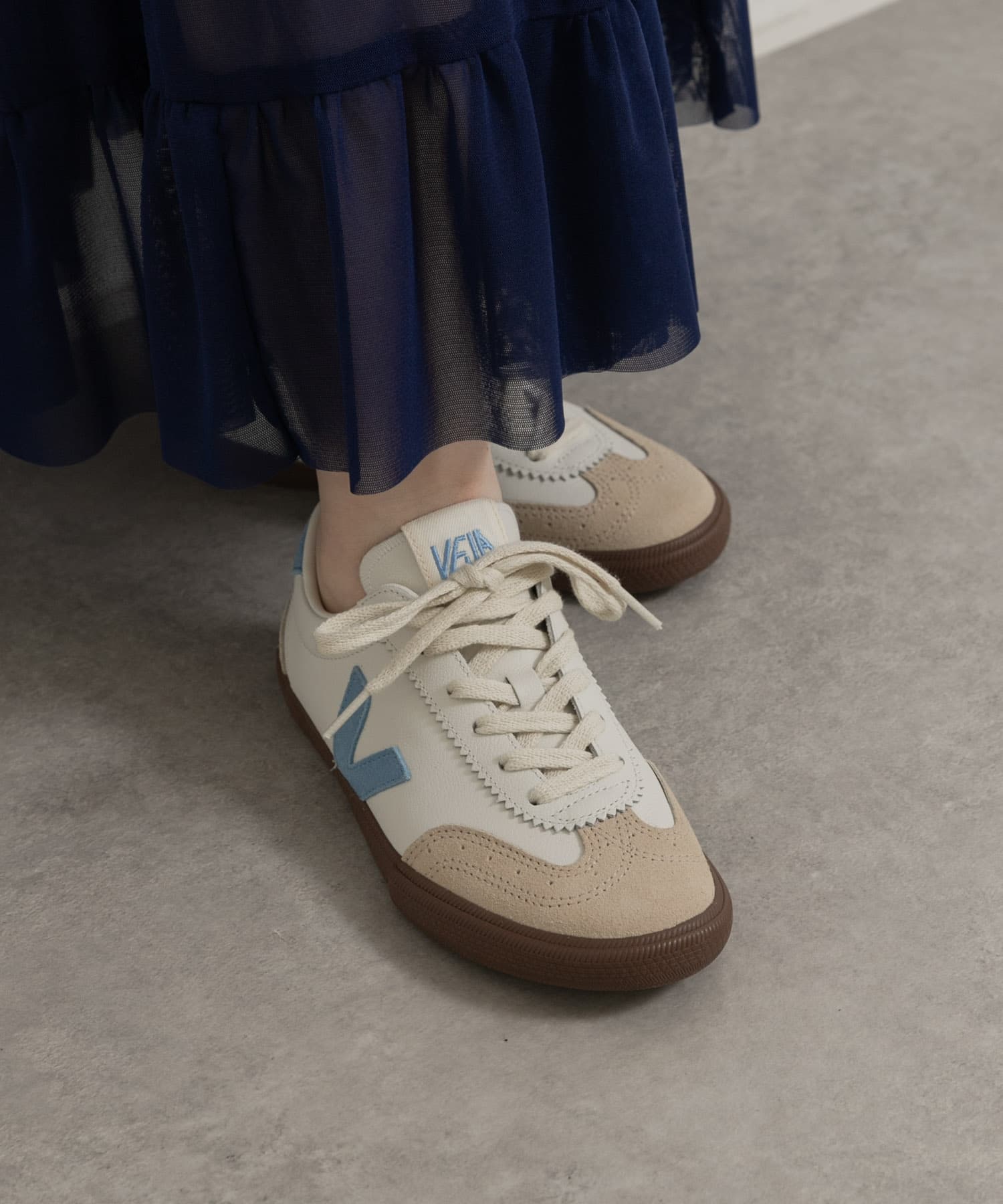 veja　VOLLEY-WHITE AQUA-W