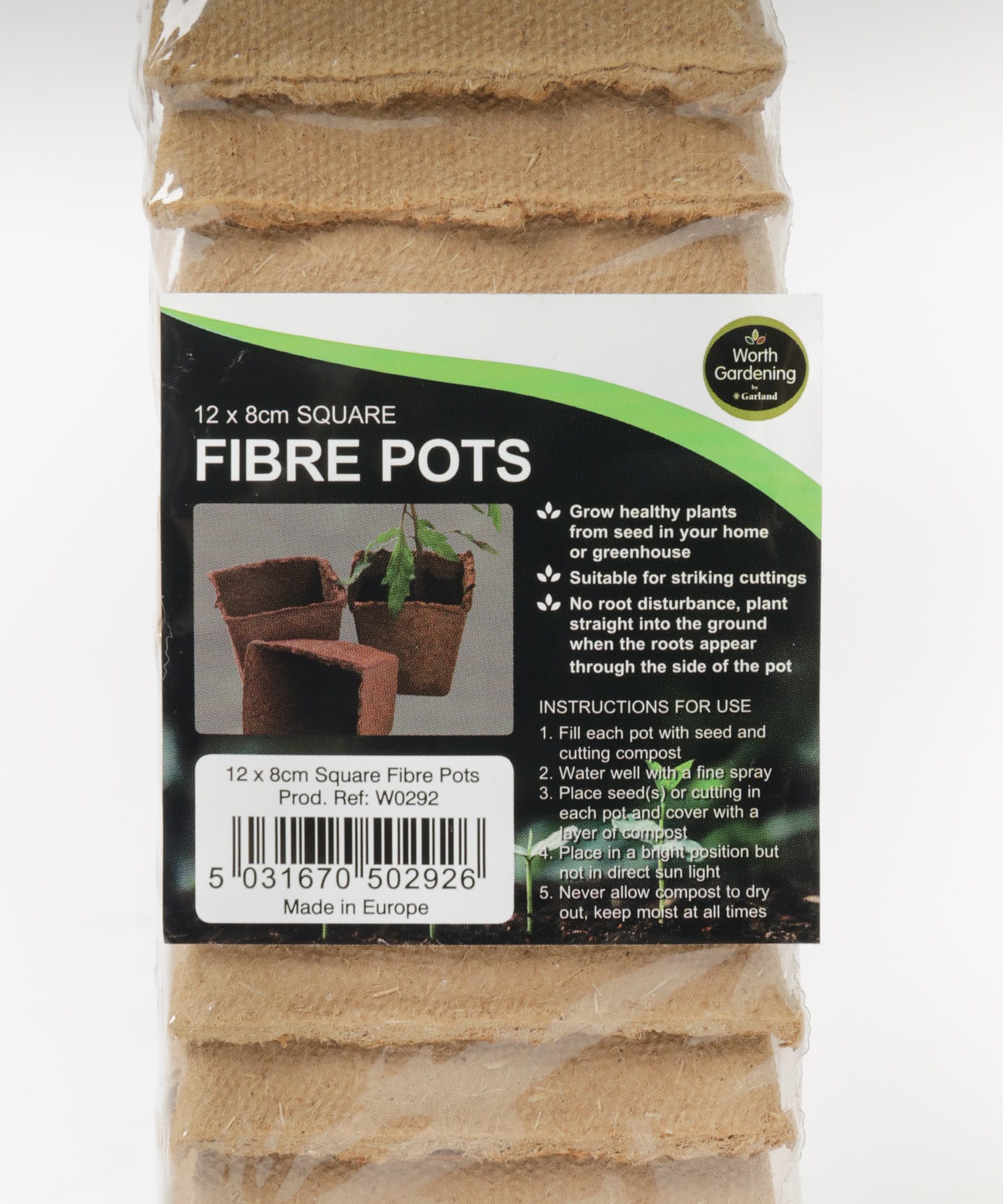 Wexthuset　WX-Fibre Pot Square12pack 438BRN one