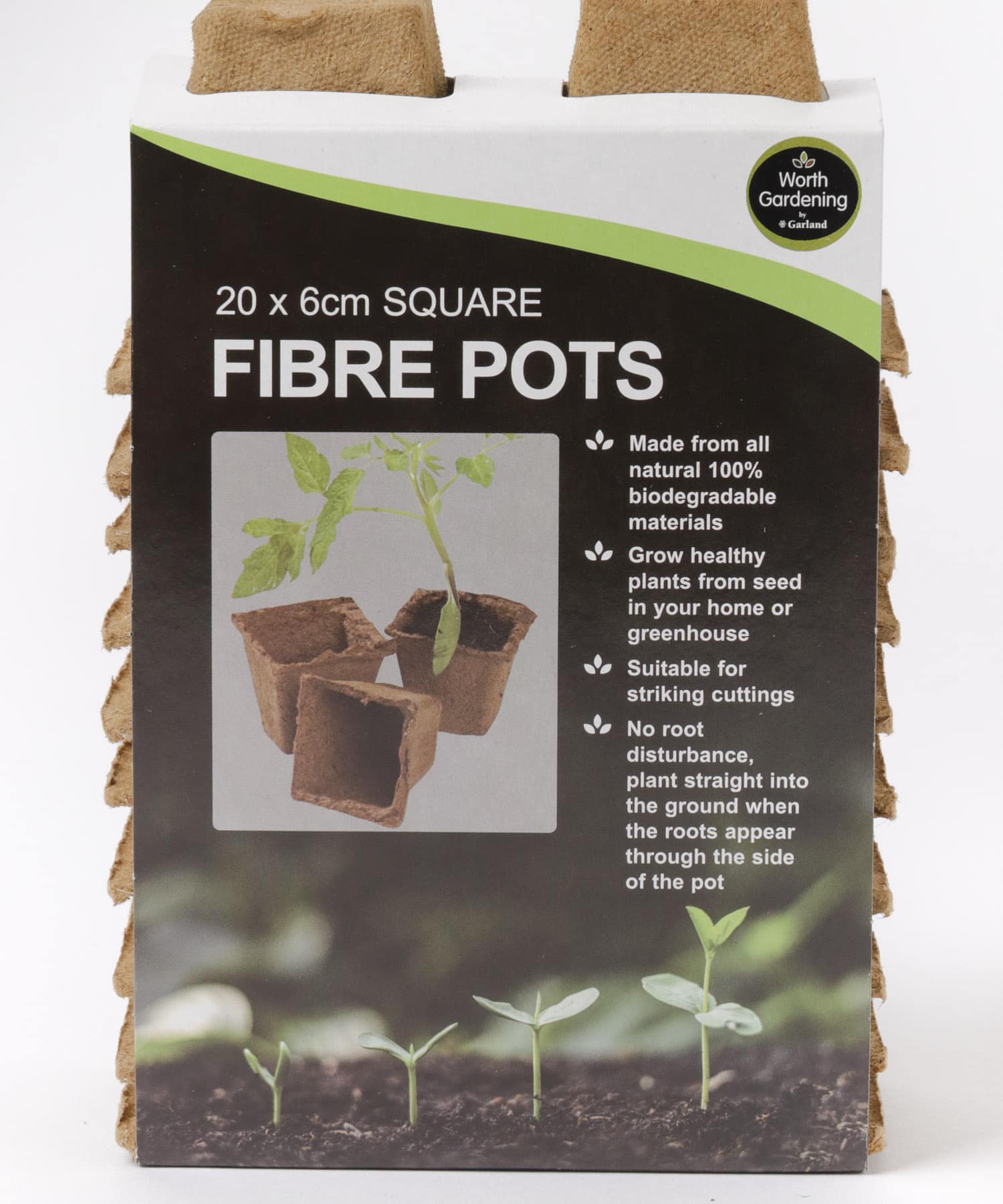 Wexthuset　WX-Fibre Pot Square20pack 438BRN one