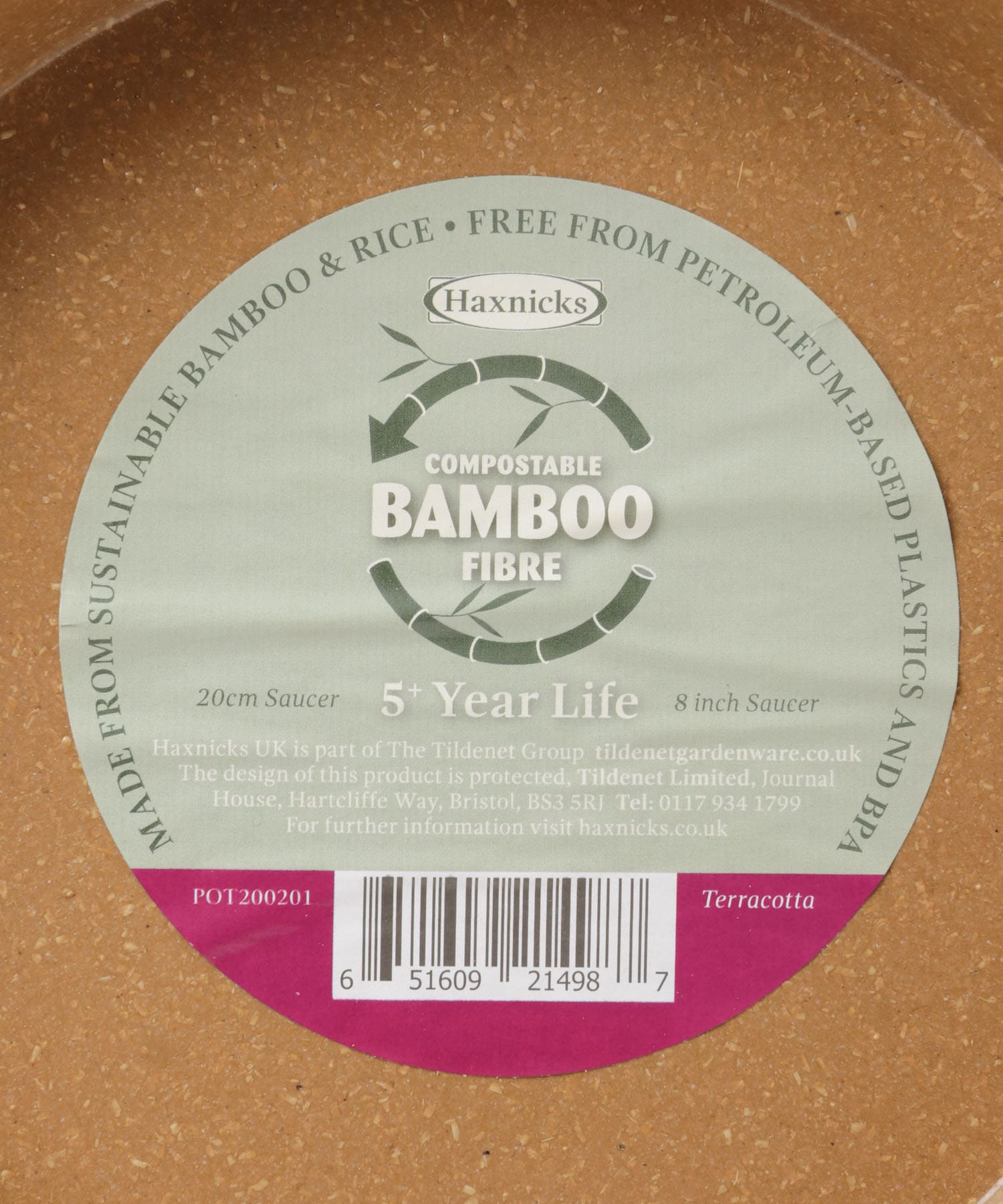 Wexthuset　WX-Bamboo saucer 200mm 338PNK one