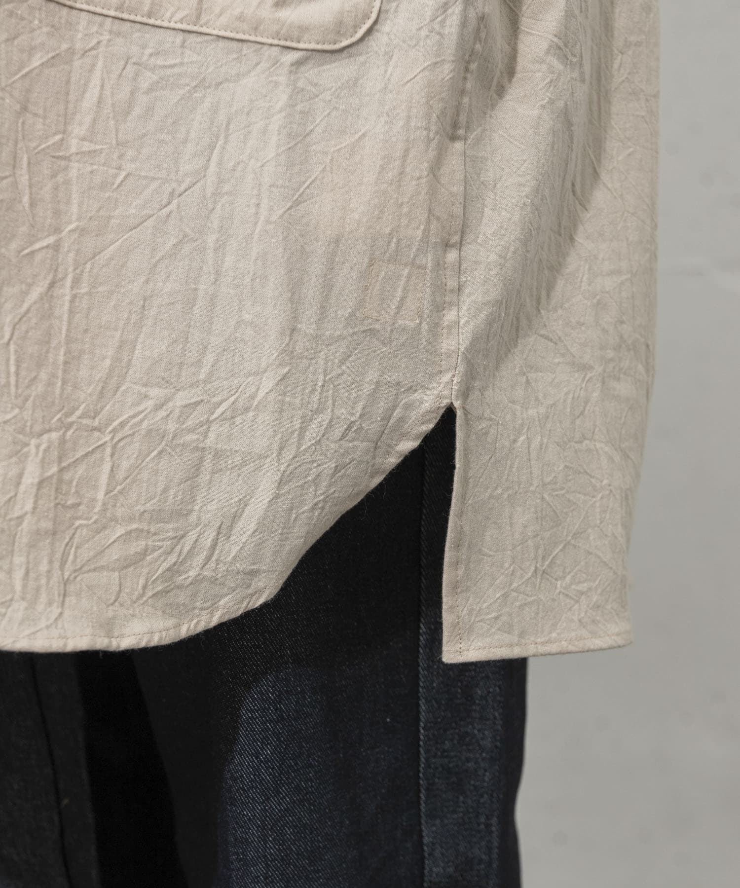 ザ グッドランド マーケット　トレンチ風シャツコート Beige one