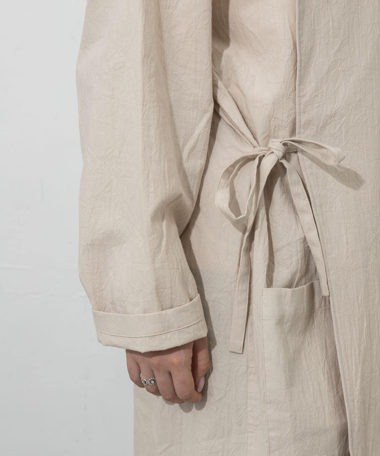 ザ グッドランド マーケット　トレンチ風シャツコート Beige one