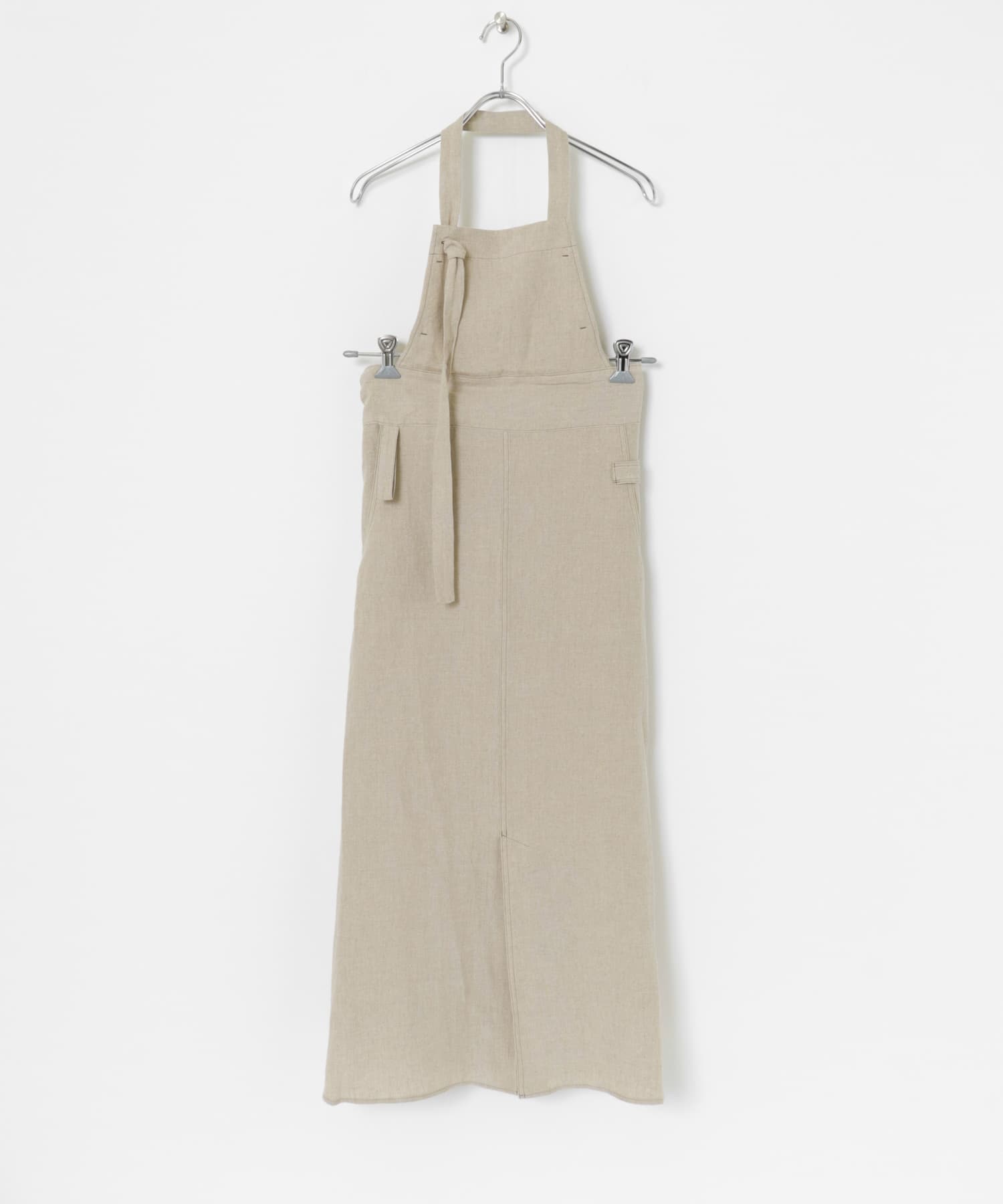 ザ グッドランド マーケット　エプロン型ワンピース Beige one