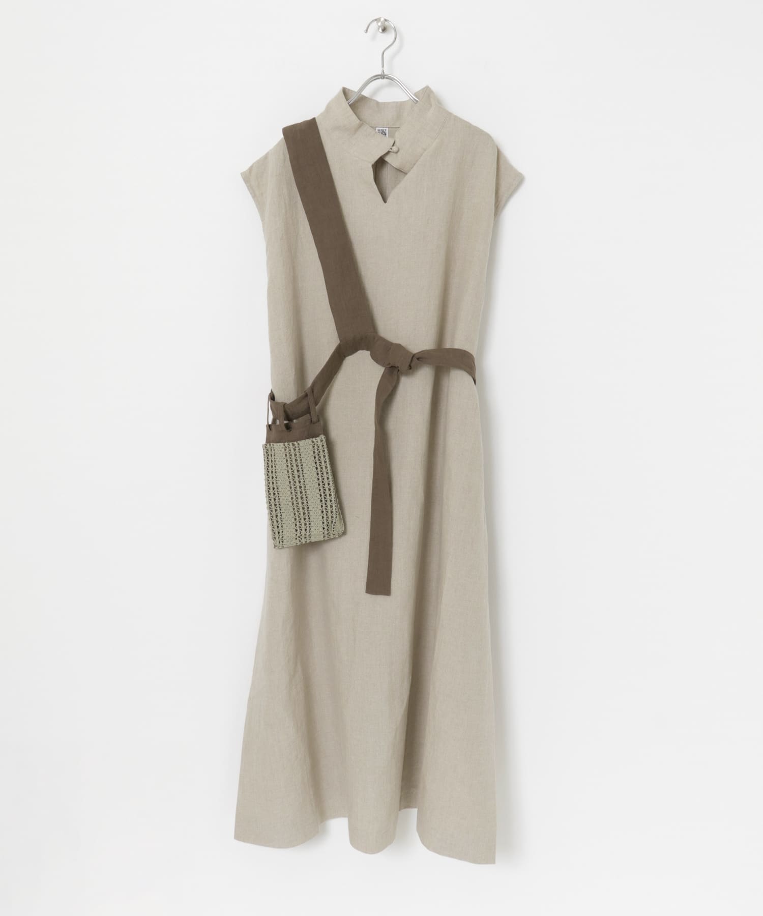 ザ グッドランド マーケット　アシンメトリーワンピース Beige one