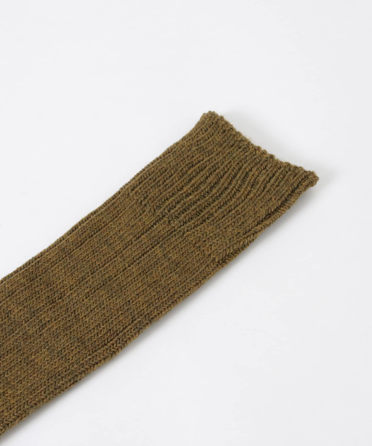 YAHAE　Wool Ribbed Knee Socks 13.OLV S
