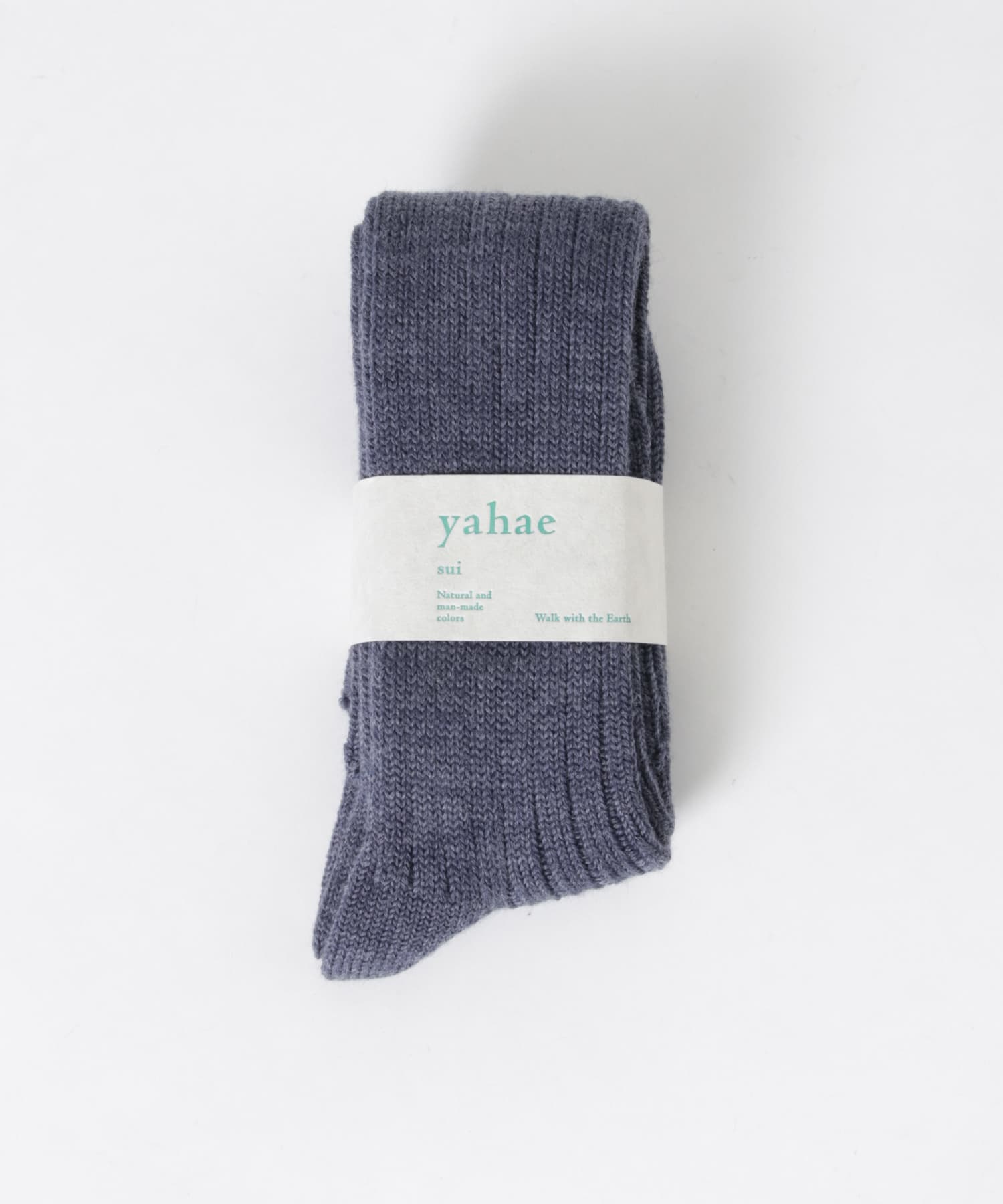 YAHAE　Wool Ribbed Knee Socks 24.NVY S