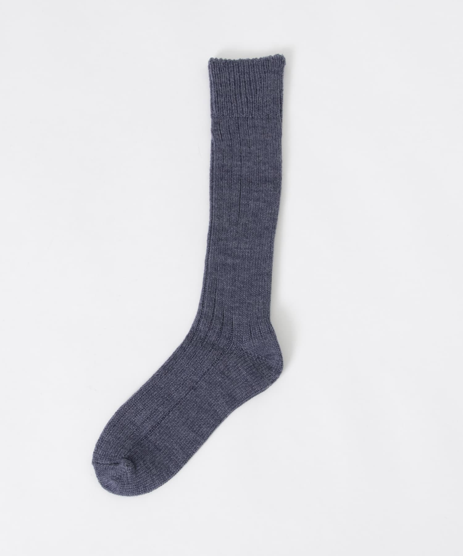 YAHAE　Wool Ribbed Knee Socks 24.NVY S