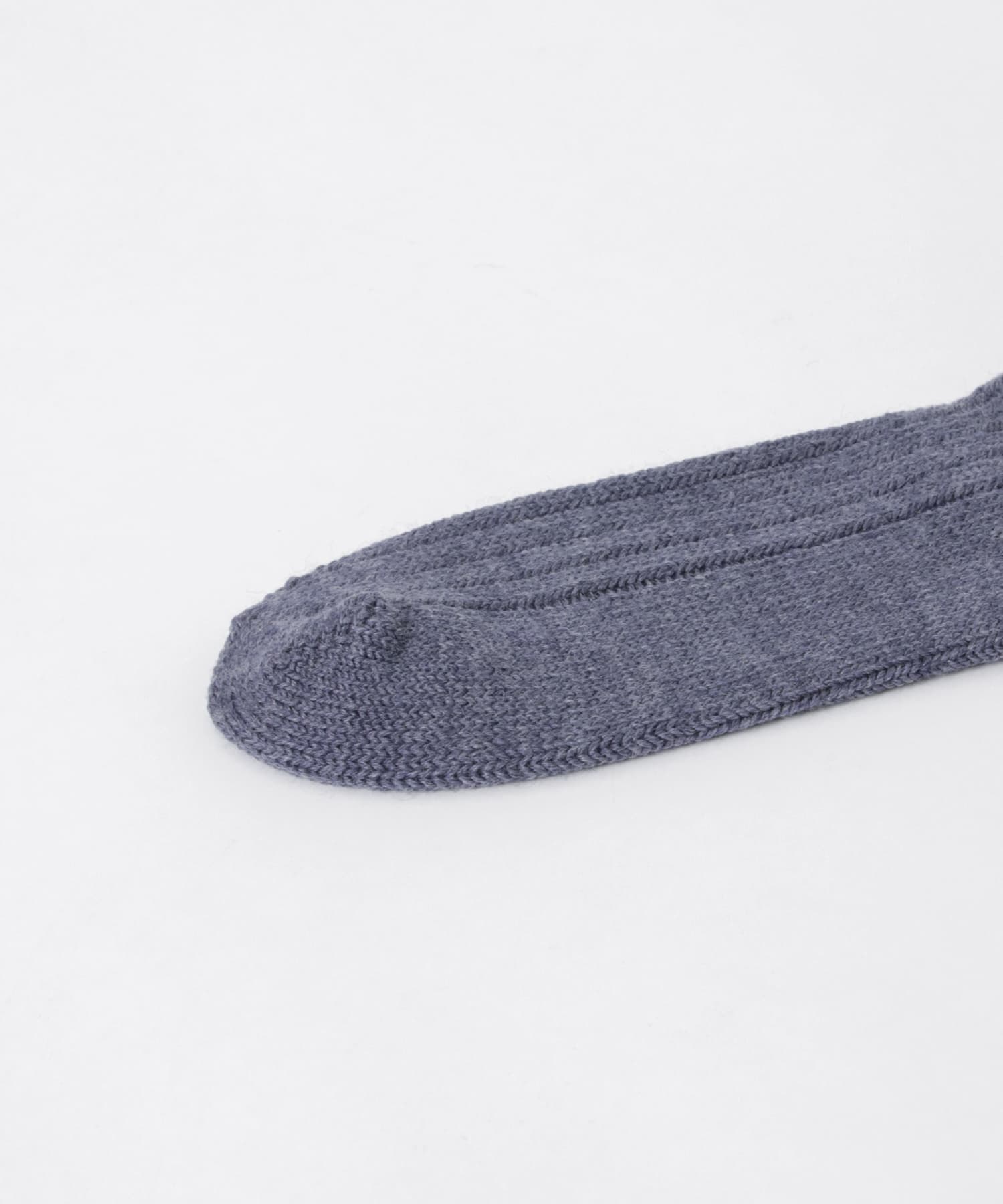 YAHAE　Wool Ribbed Knee Socks 24.NVY S