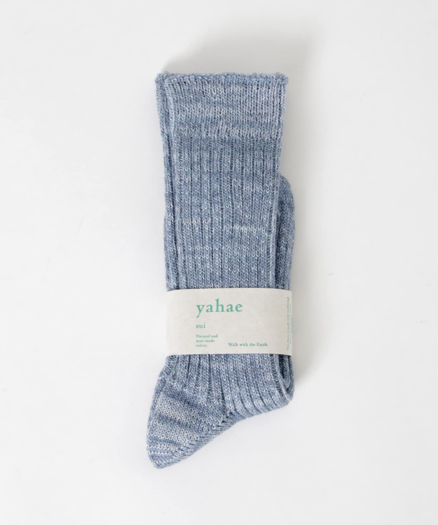 YAHAE　Linen Wool Ribbed Socks