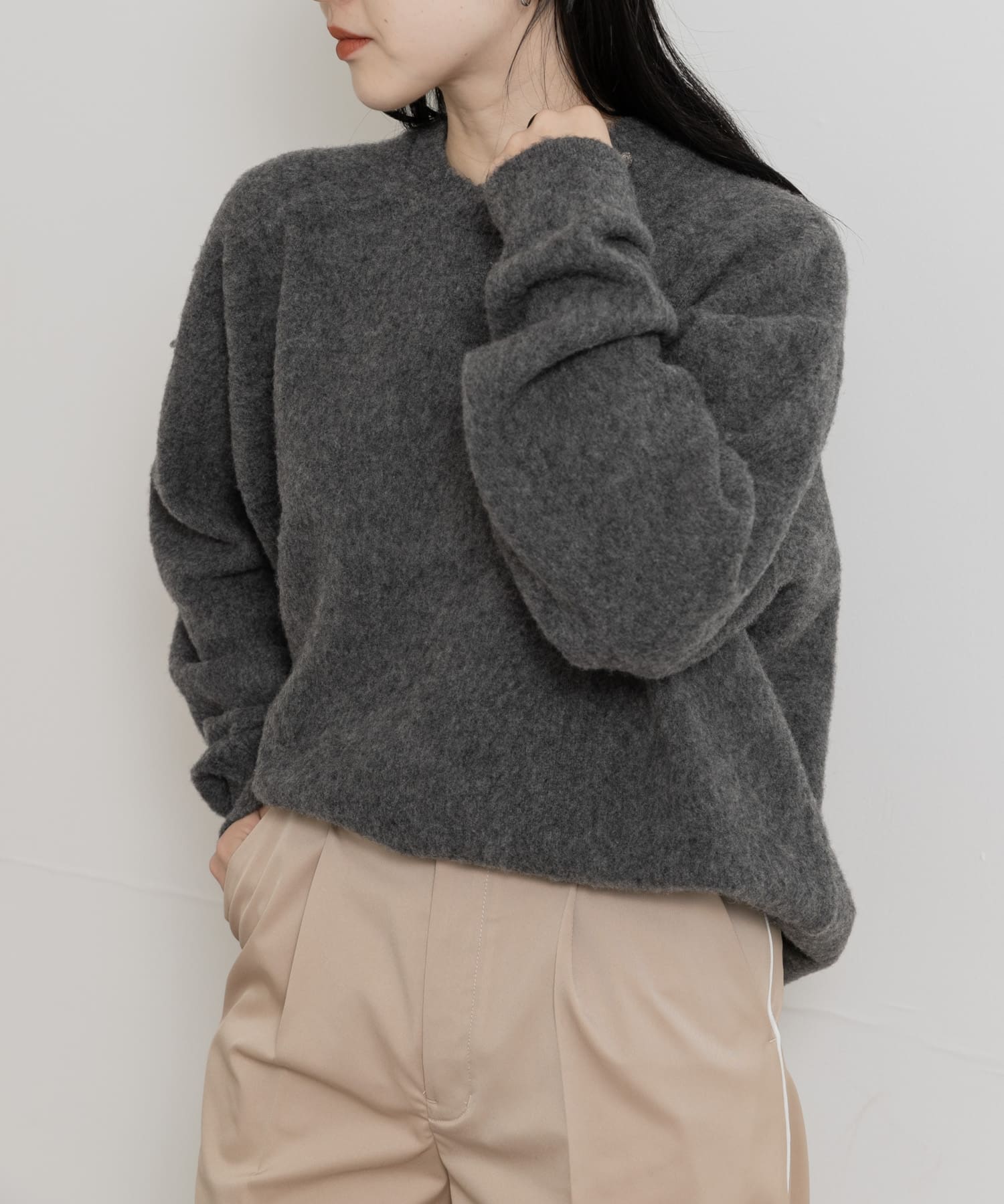 米富繊維　CIRCLE KNIT PULLOVER