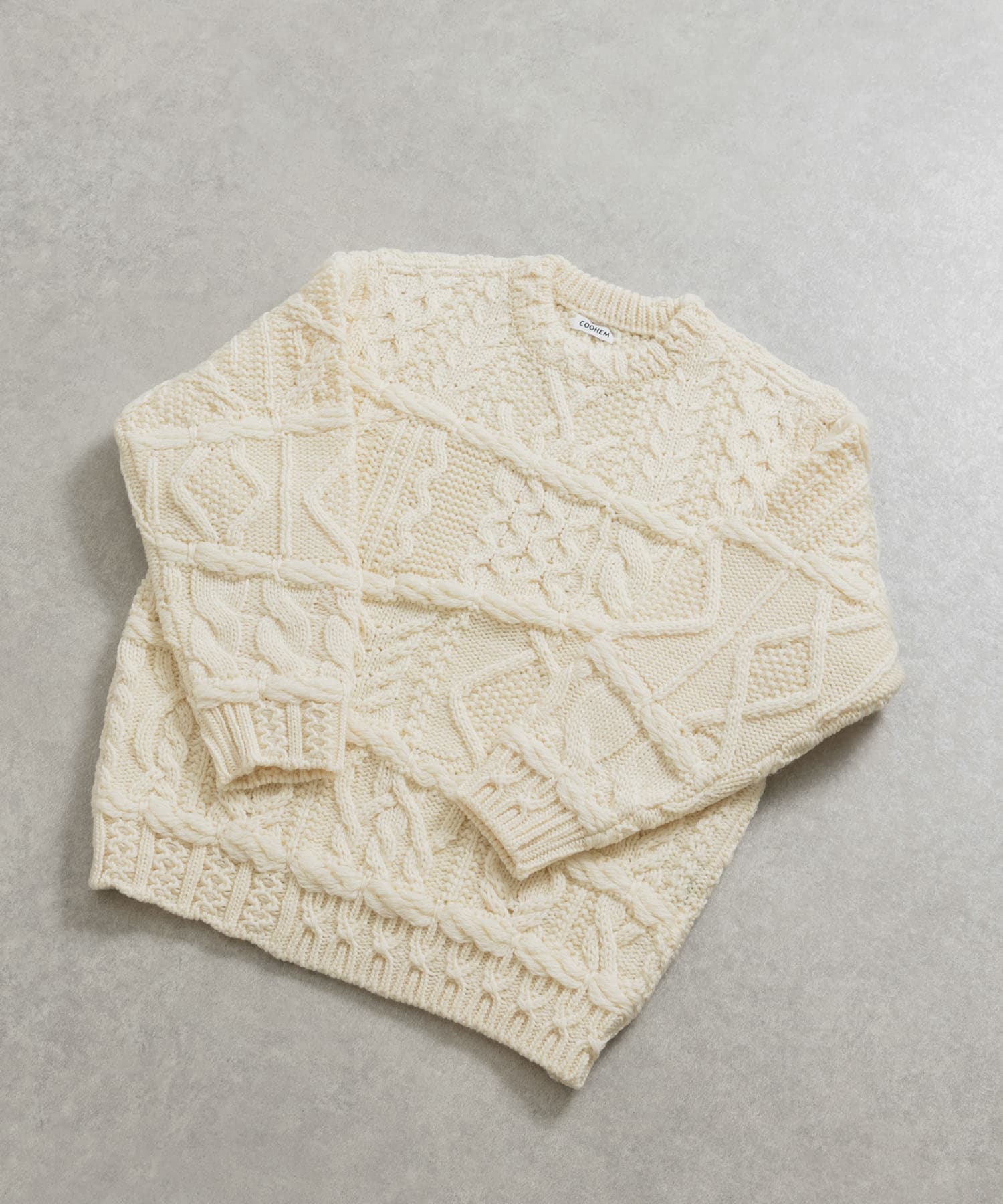 米富繊維　CRAZY ARAN PULLOVER-1