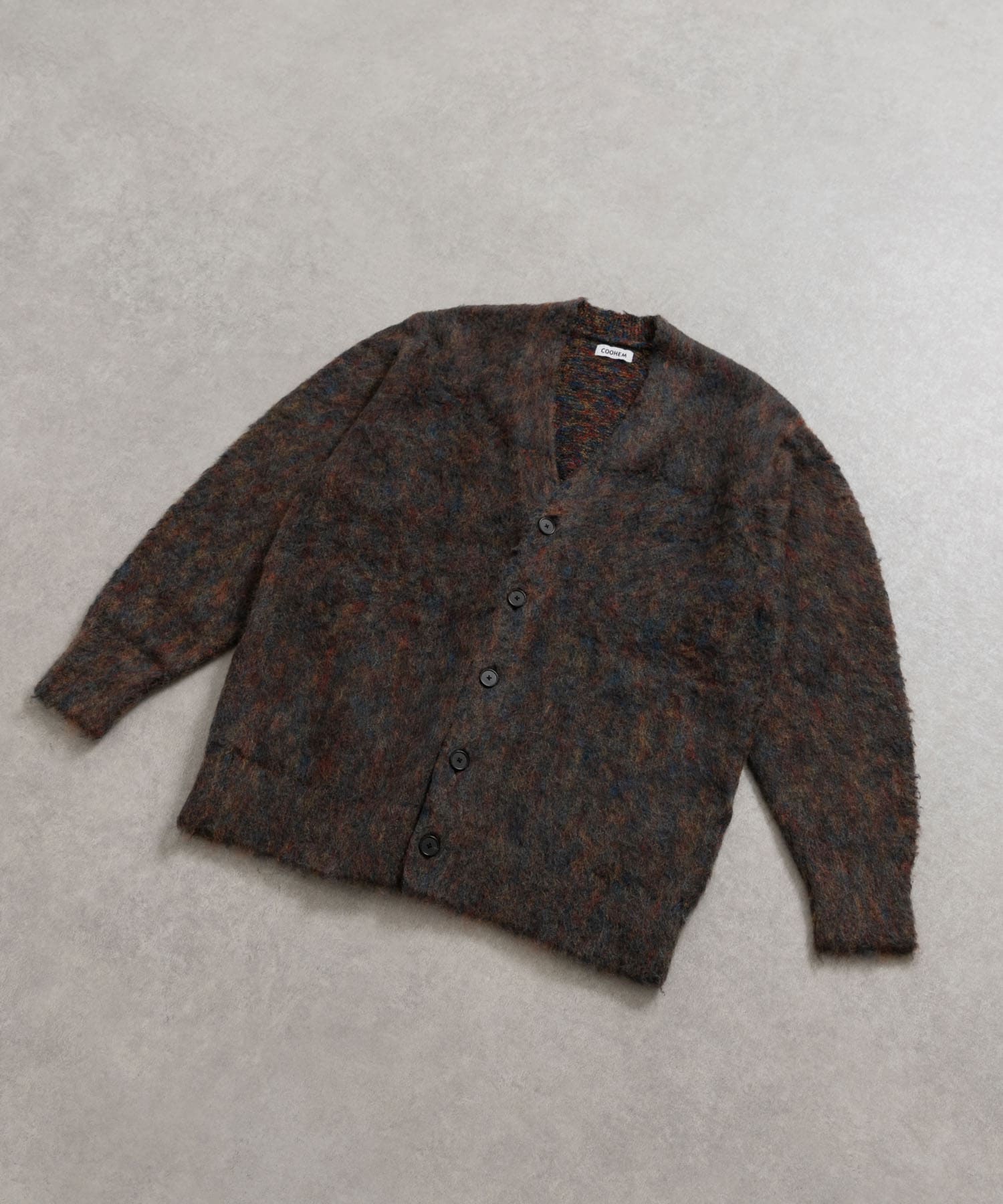 米富繊維 KOUHEN SHAGGY DOG CARDIGAN-1(FREE 12GRAY): トップス