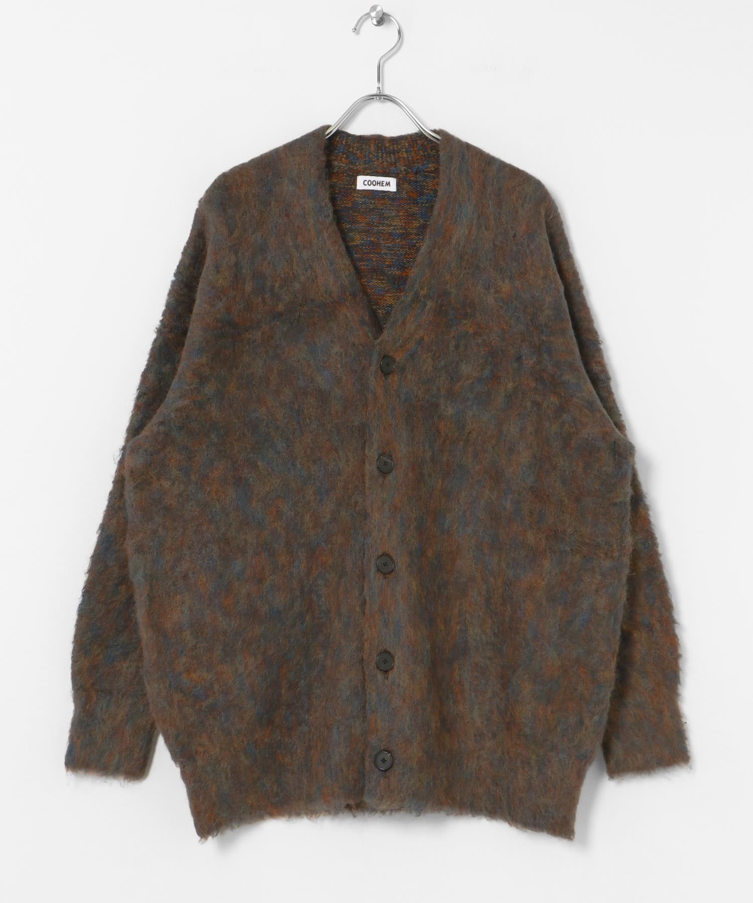 米富繊維 KOUHEN SHAGGY DOG CARDIGAN-1(FREE 12GRAY): トップス