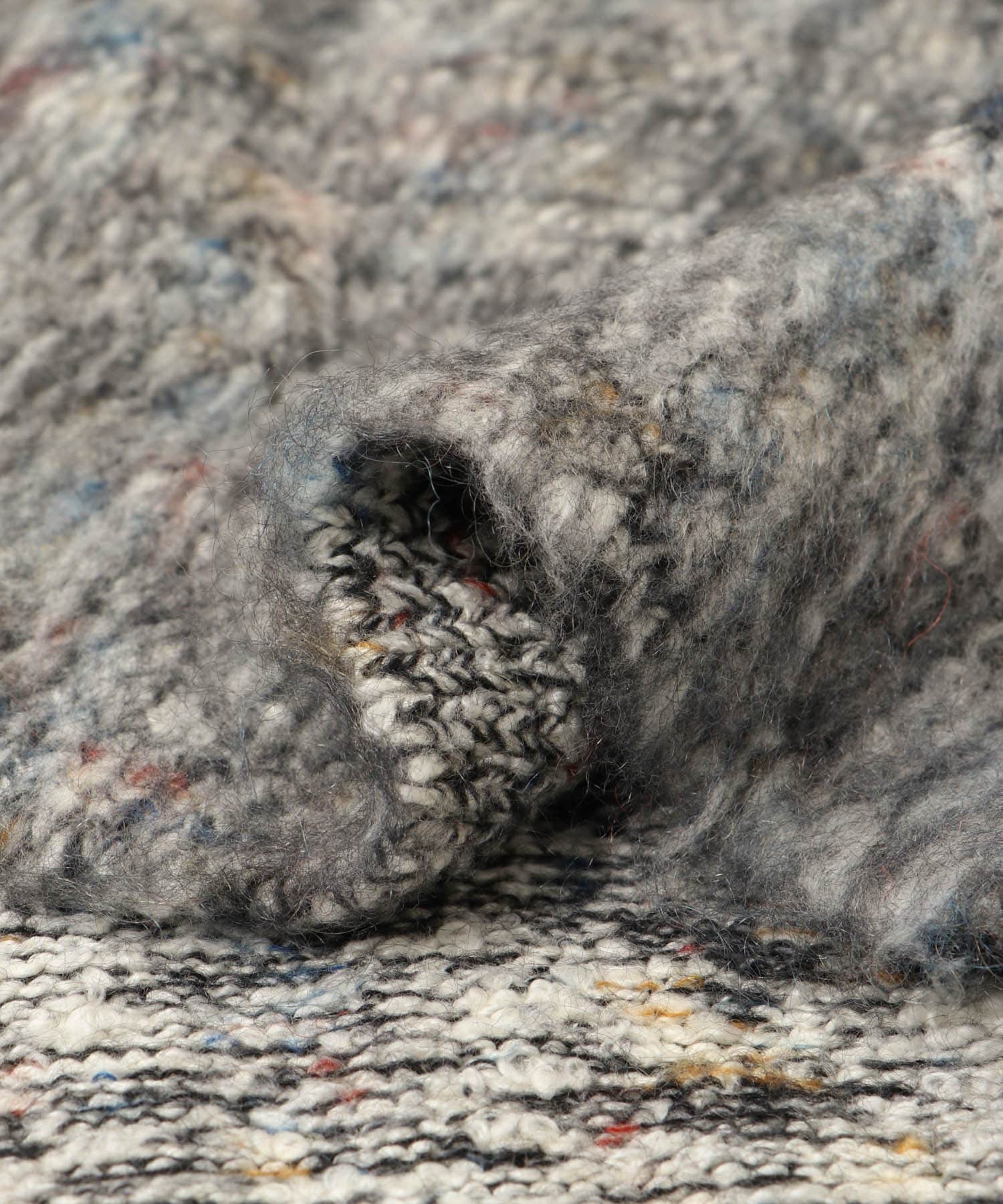 米富繊維　KOUHEN SHAGGY DOG CARDIGAN-1 12GRAY FREE