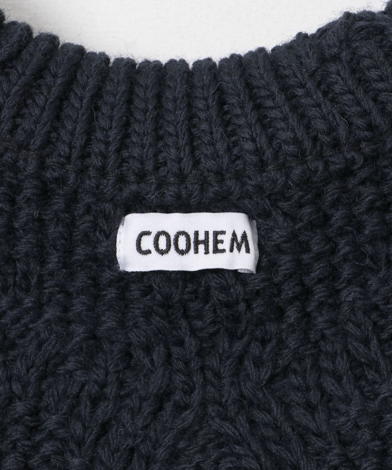 米富繊維　CRAZY ARAN PULLOVER-3 63NAVY L