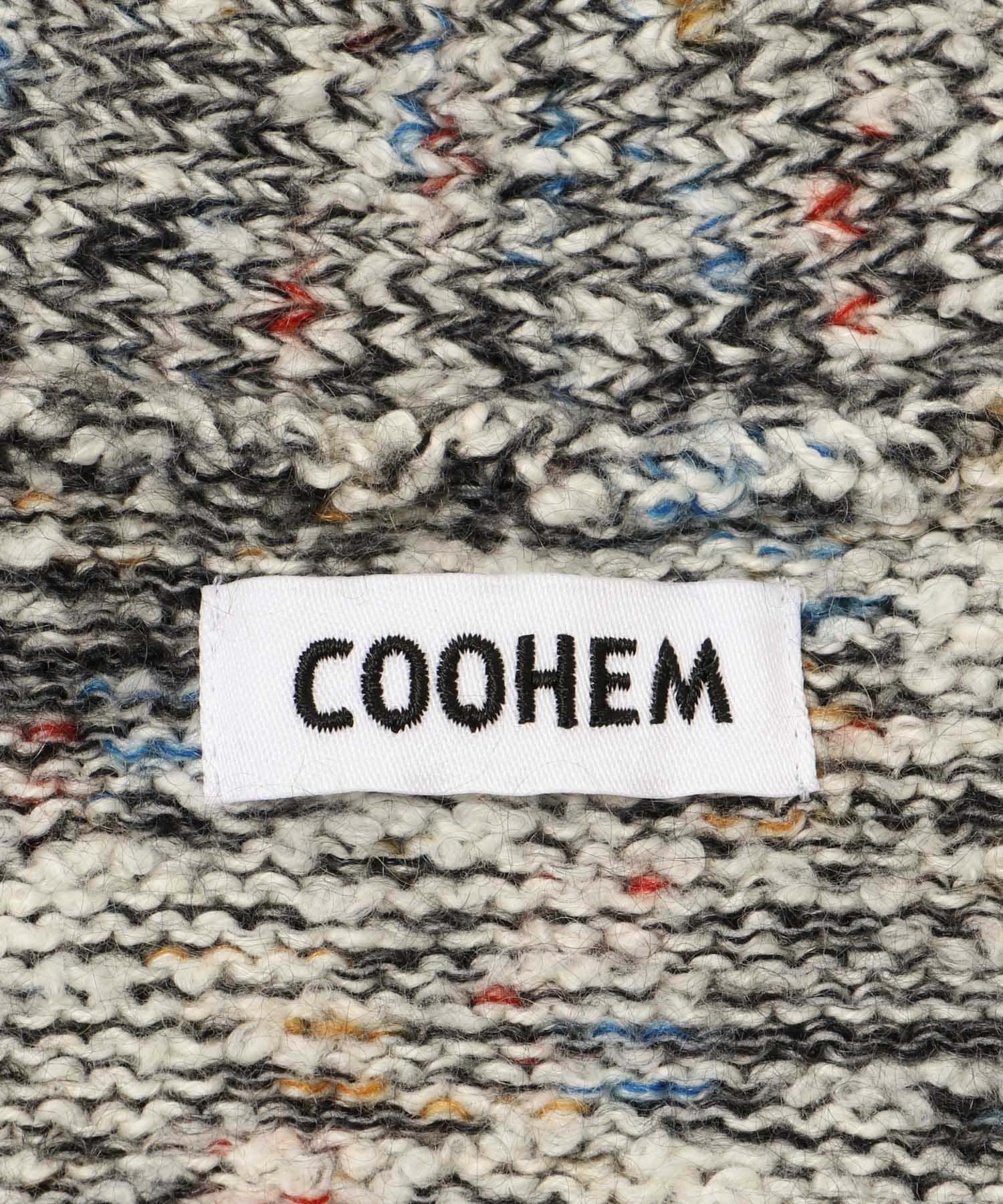 米富繊維　KOUHEN SHAGGY DOG CARDIGAN-3 12GRAY L