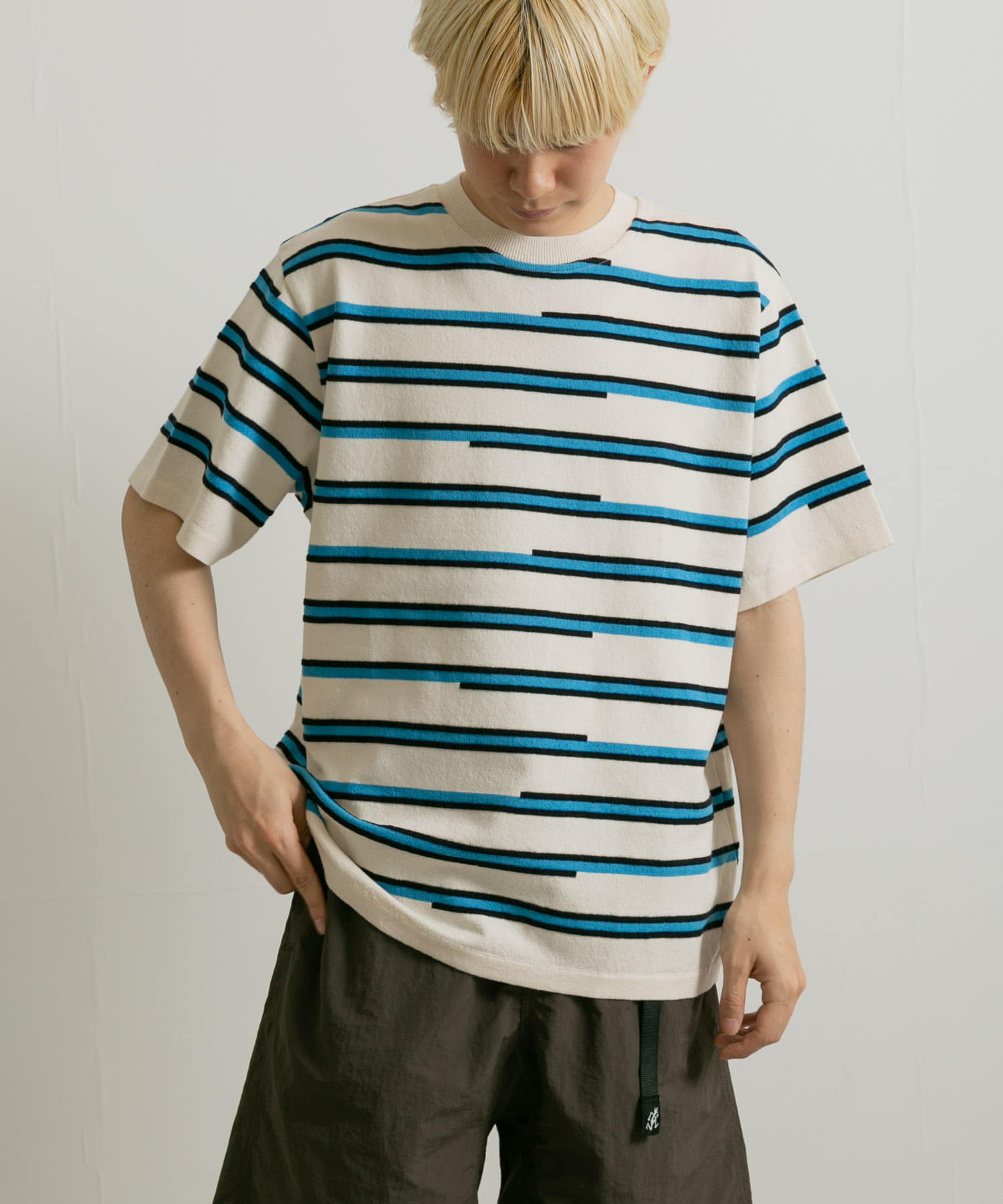 米富繊維　RETRO BORDER KNIT men