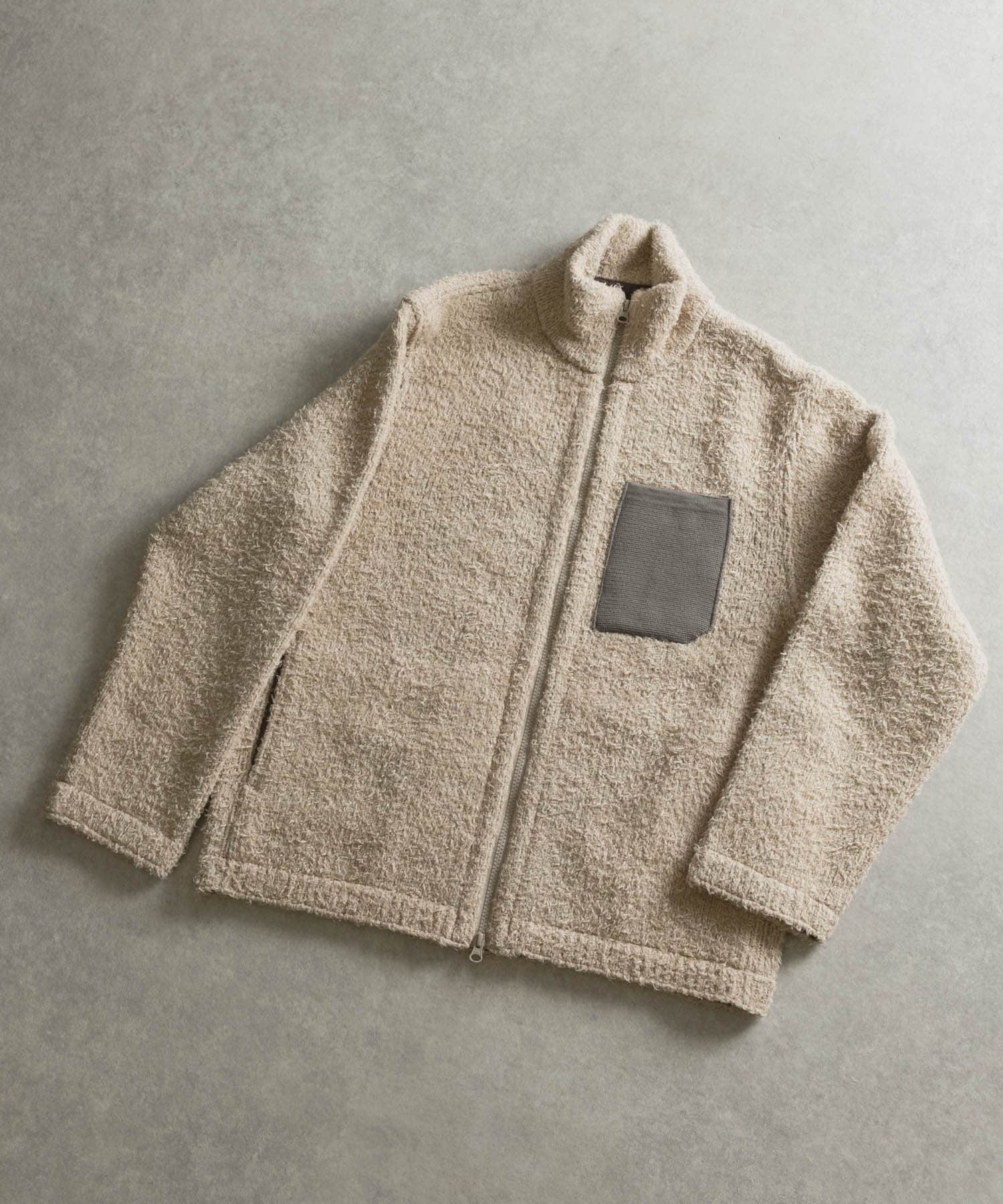 米富繊維　KNIT FLEECE BLOUSON