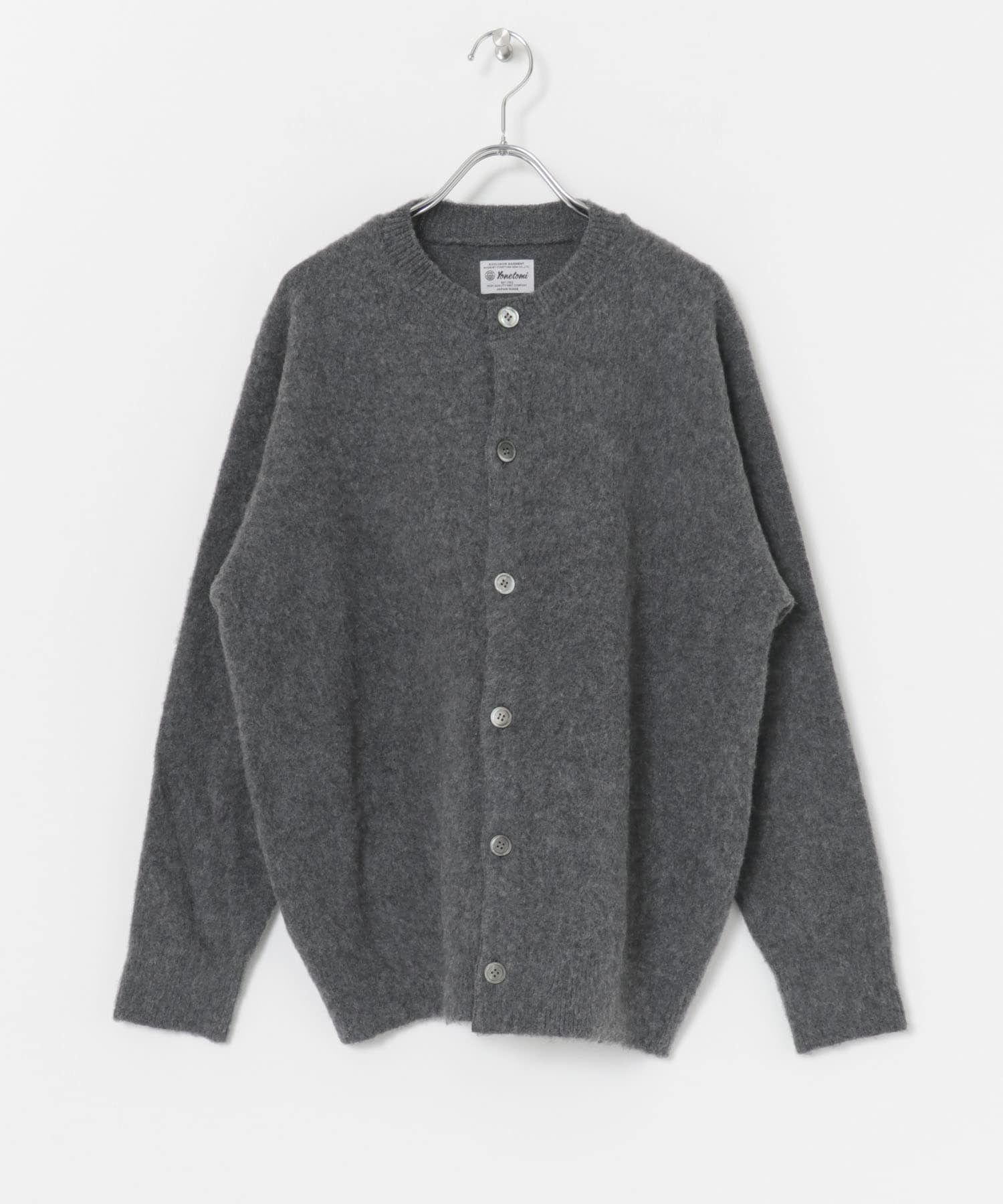 米富繊維　CIRCLE KNIT CARDIGAN 12GRAY 2