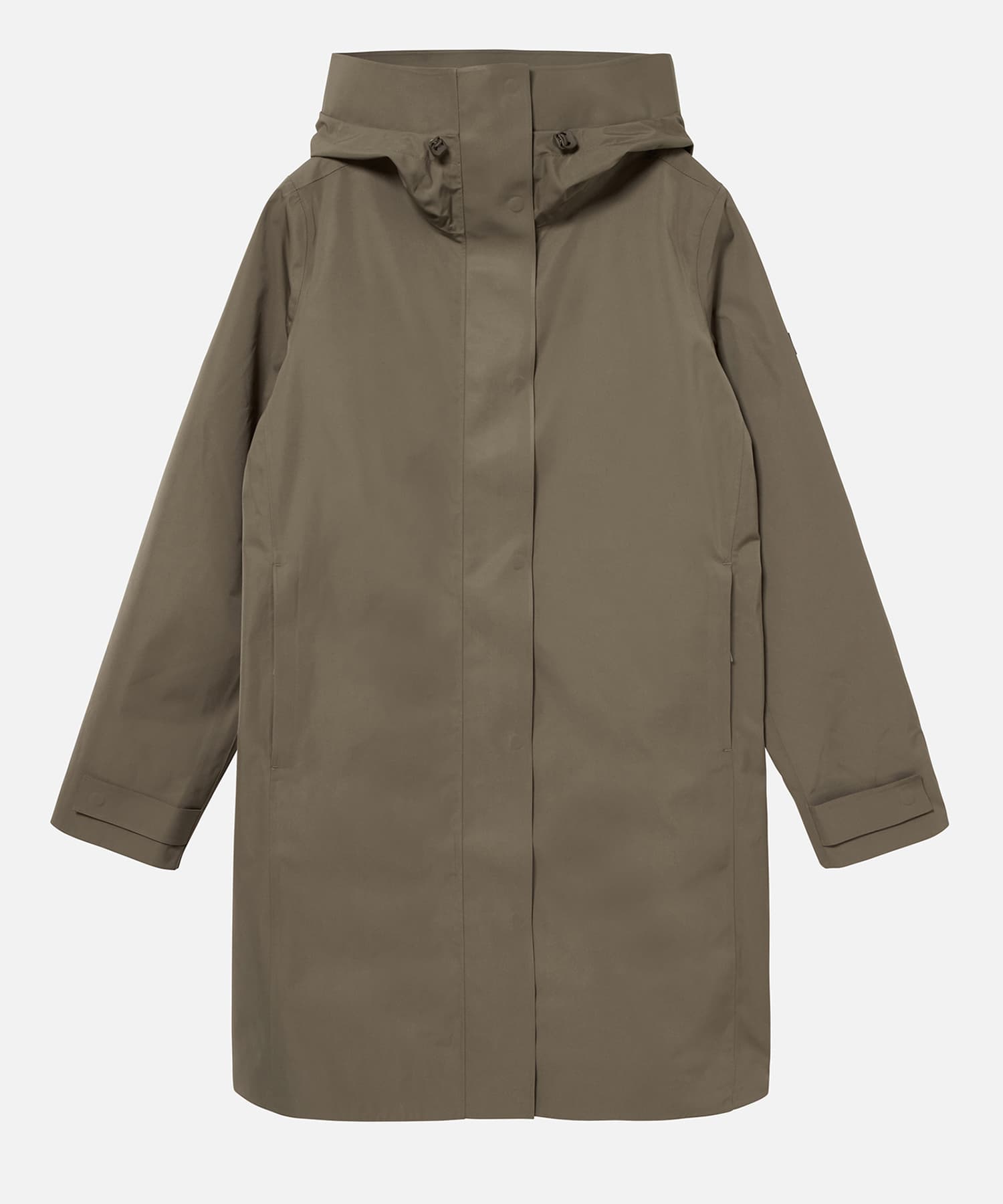 AIGLE 透湿防水 ロングフーデッドジャケット(36 NOIR): アウター