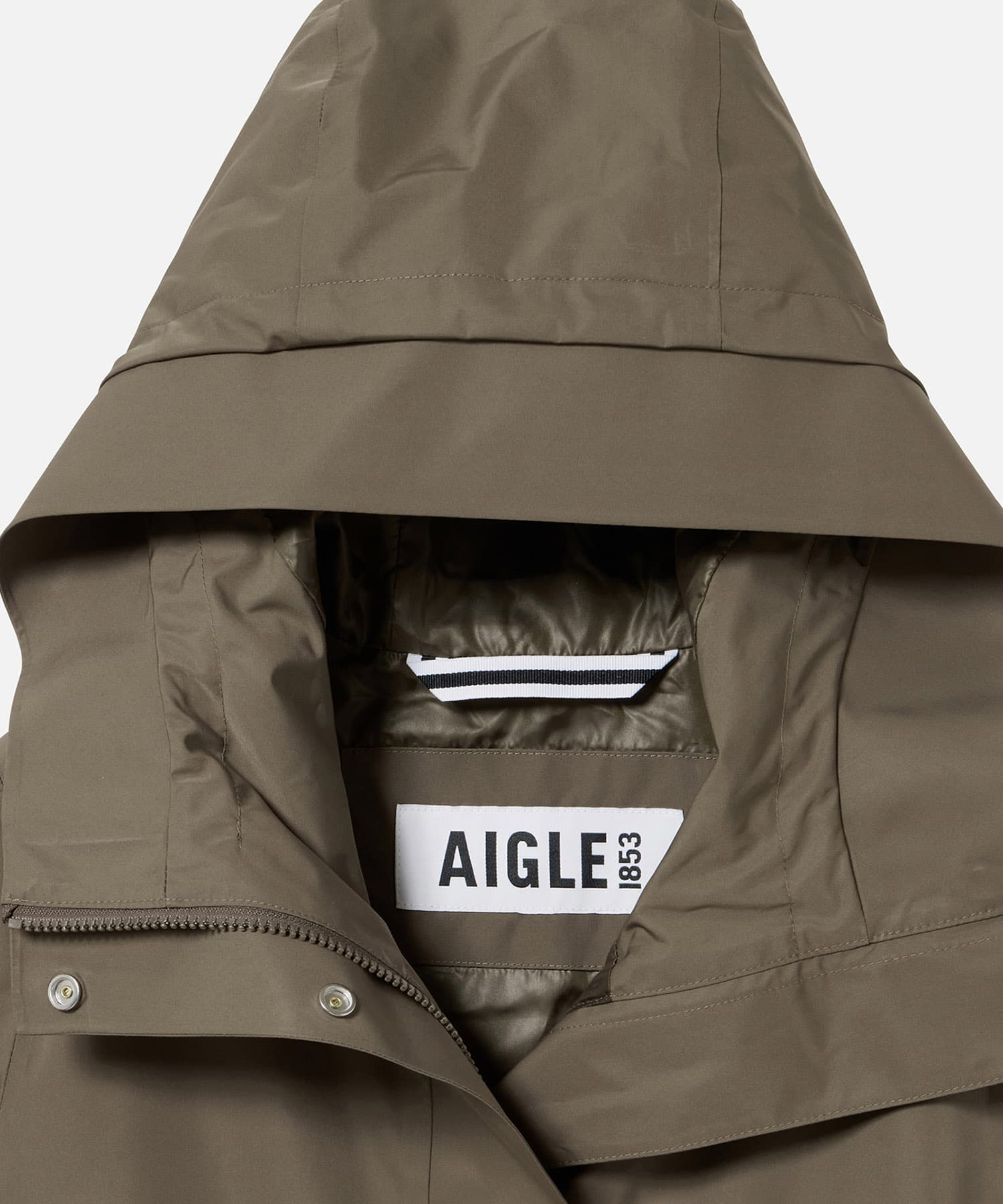 AIGLE　透湿防水 ロングフーデッドジャケット CEDAR 36