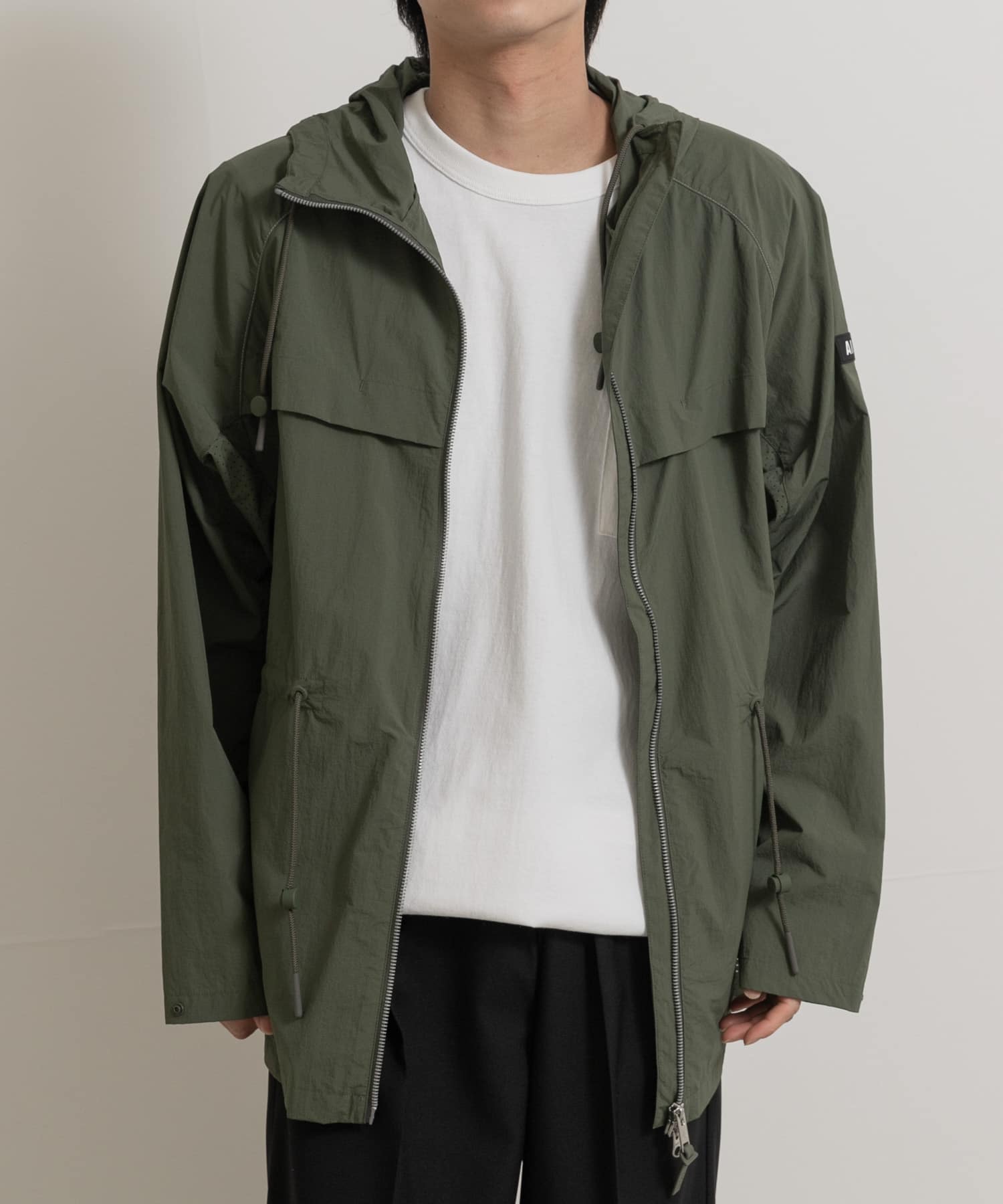 AIGLE　撥水 UVカット ライトウェイトフーデッドジャケット