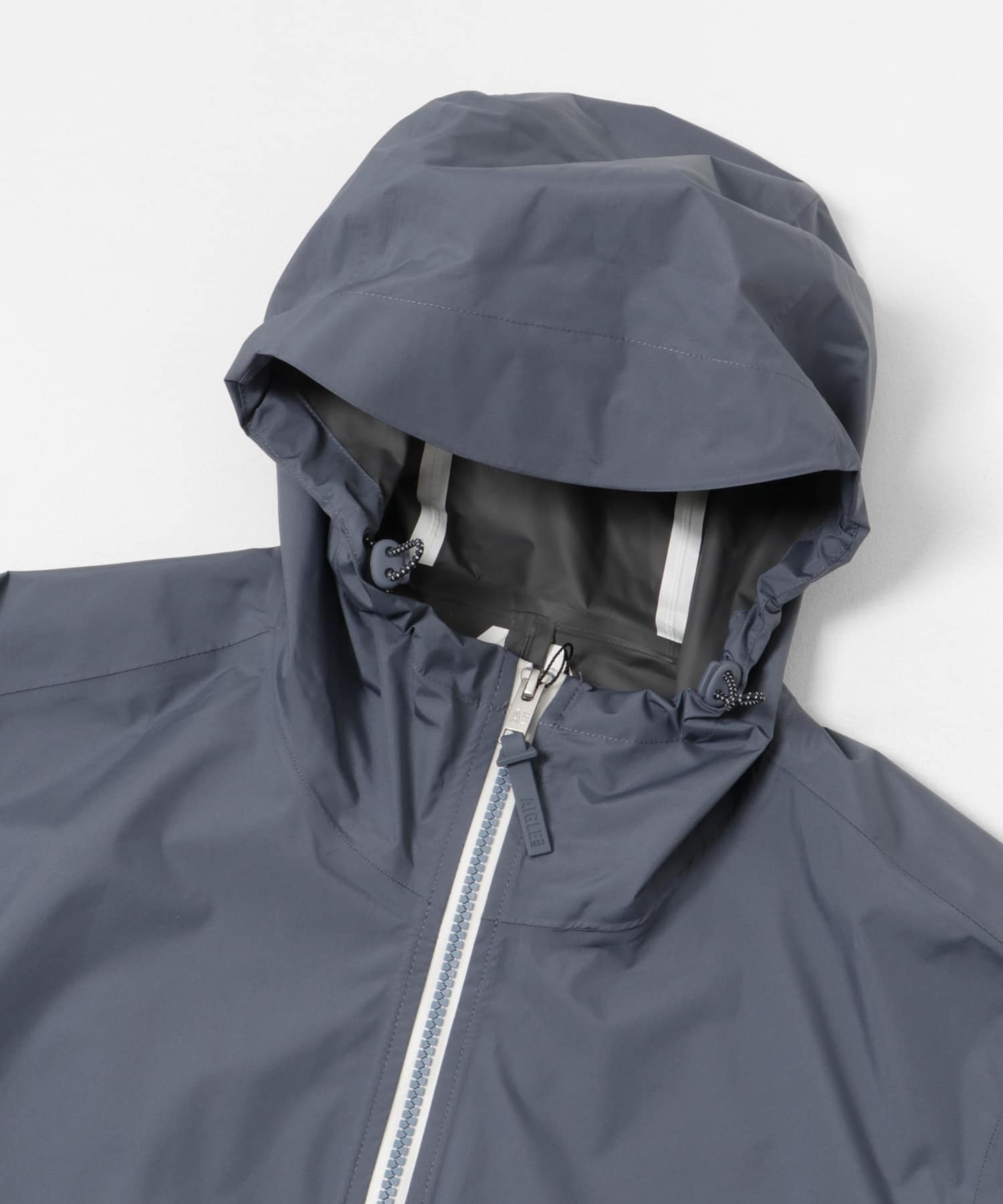 AIGLE　透湿防水 レインパック フーデッドジャケット MARAIS S