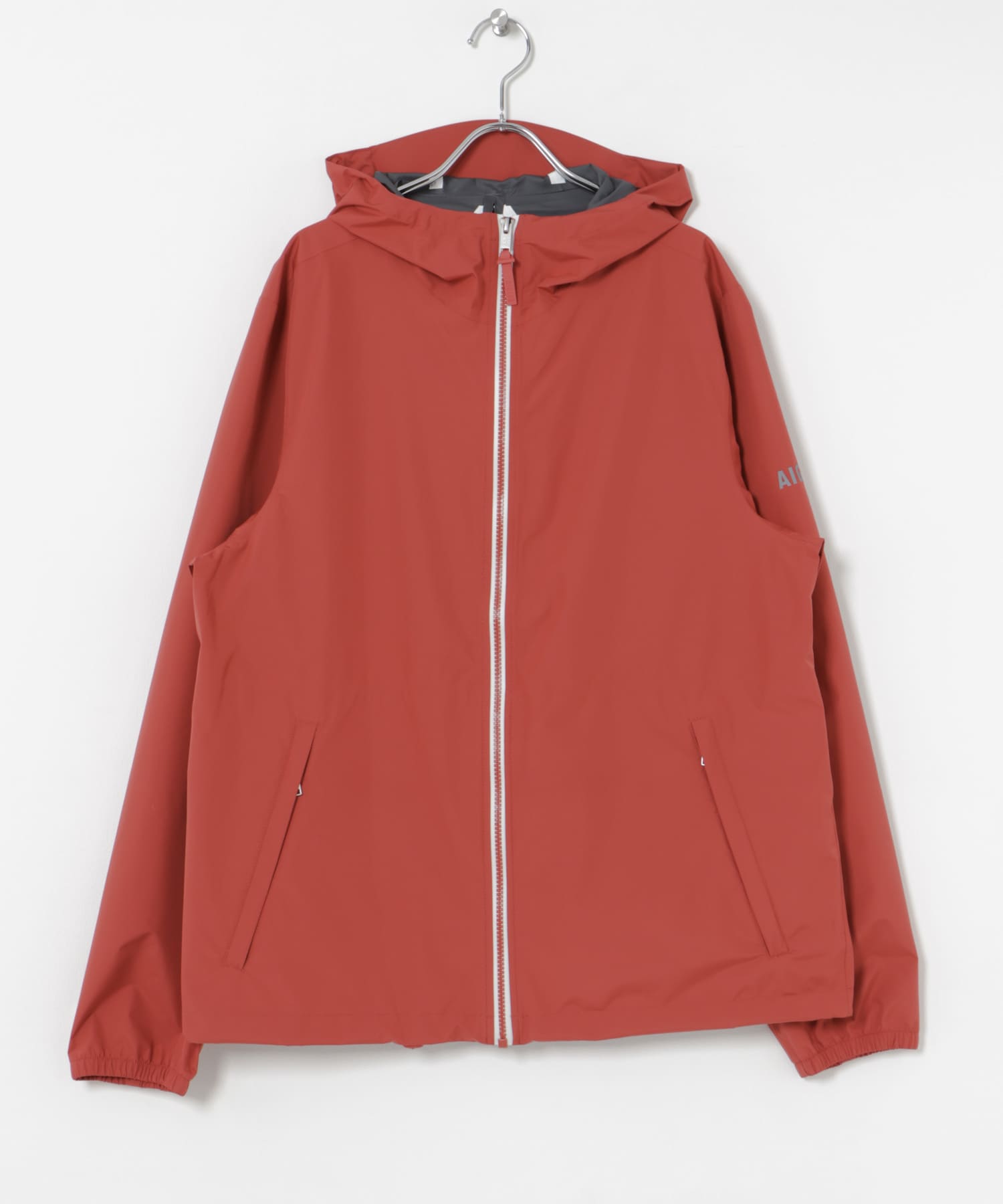 AIGLE　透湿防水 レインパック フーデッドジャケット GRENAT S