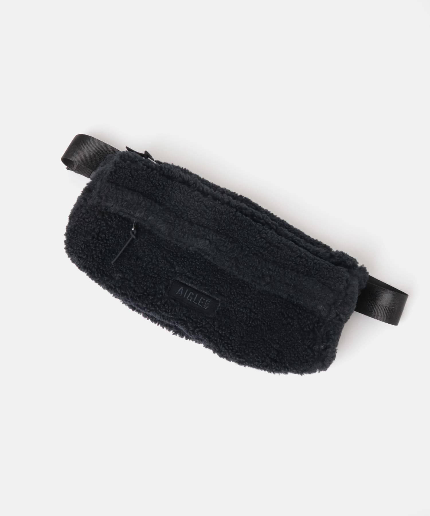 AIGLE　シェルパフリース バムバッグ NOIR one