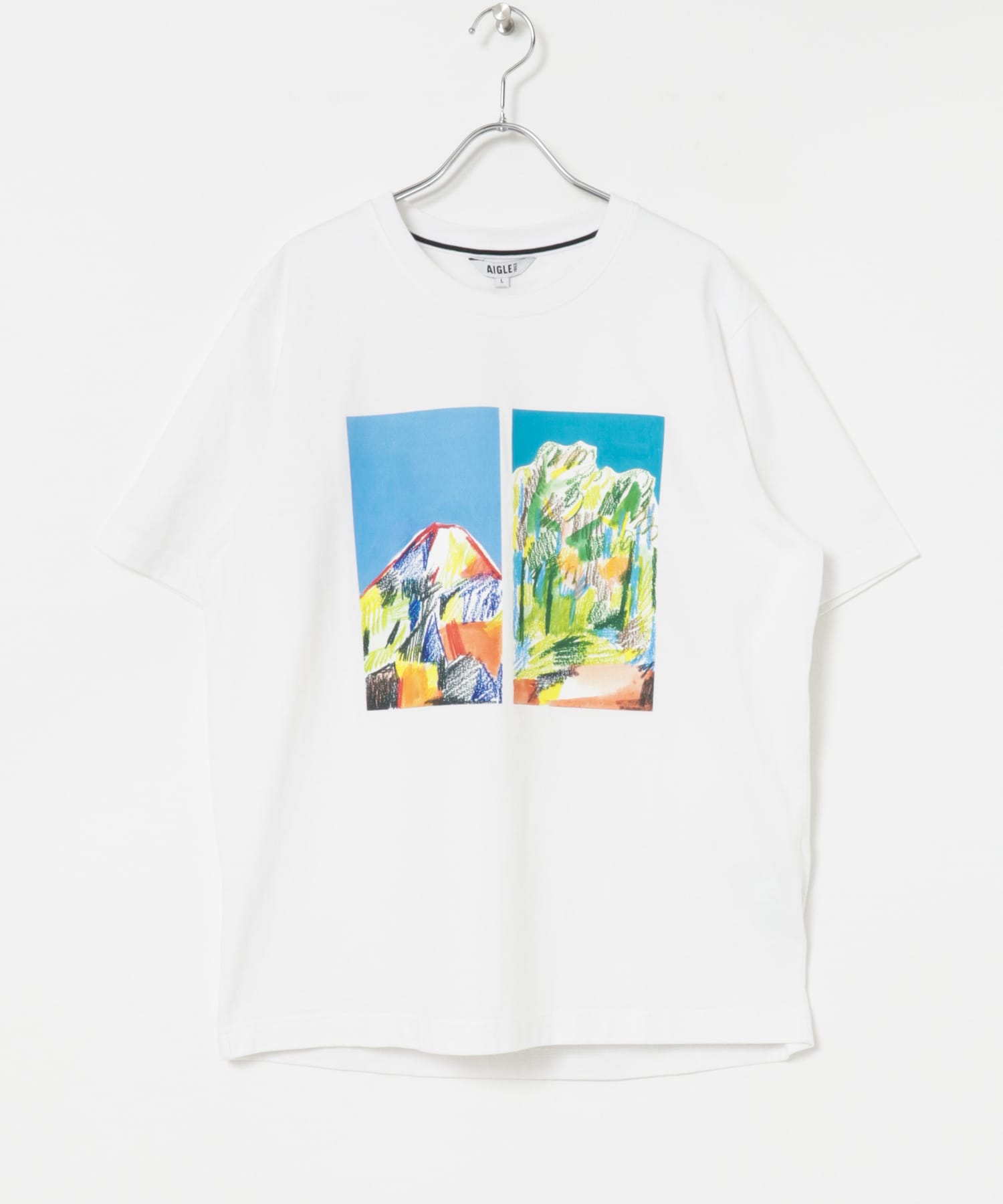 AIGLE　チャリティ グラフィック 半袖Tシャツ 5 BLANC S