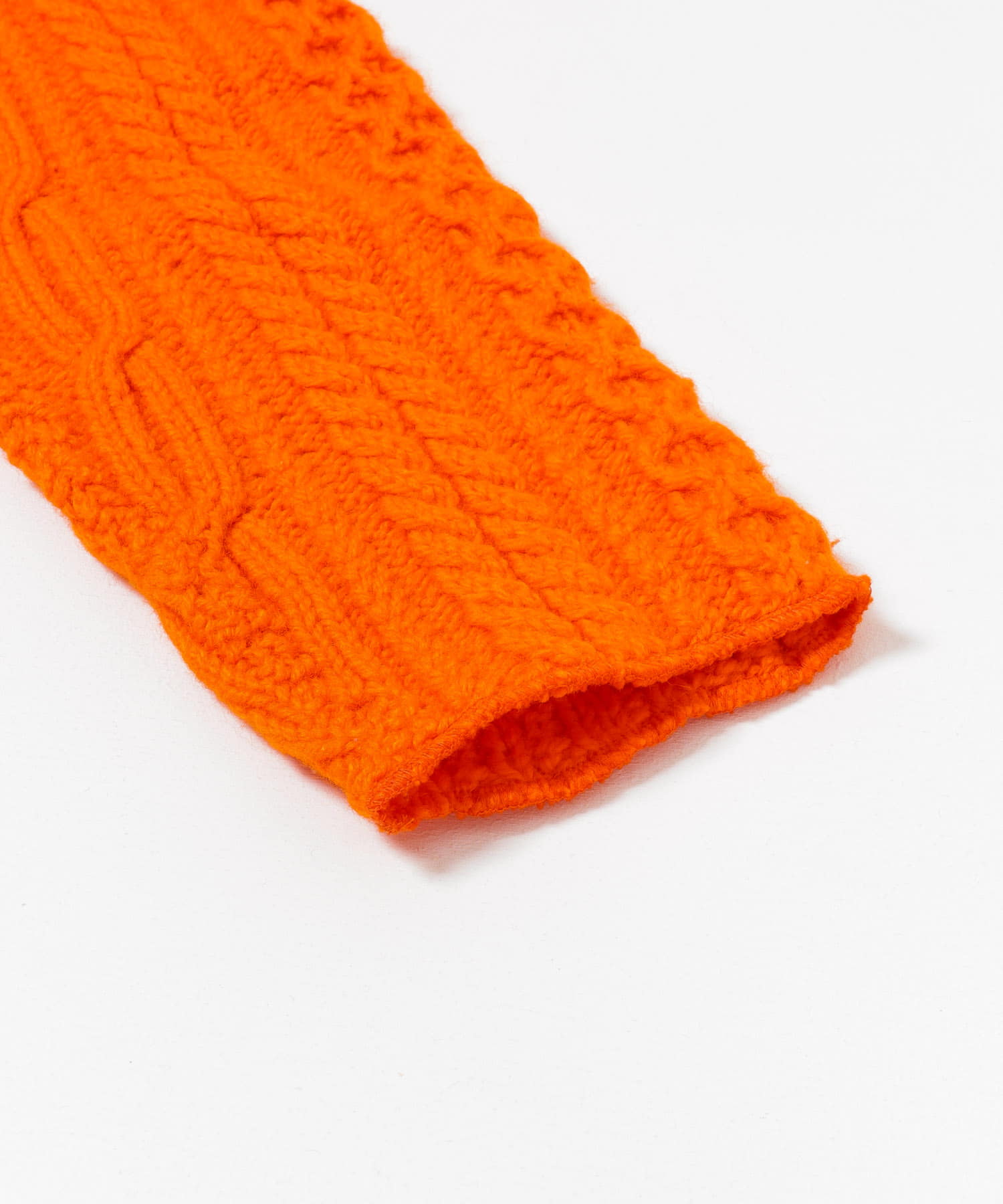 77circa　patchwork sweater(後染め) Orange one