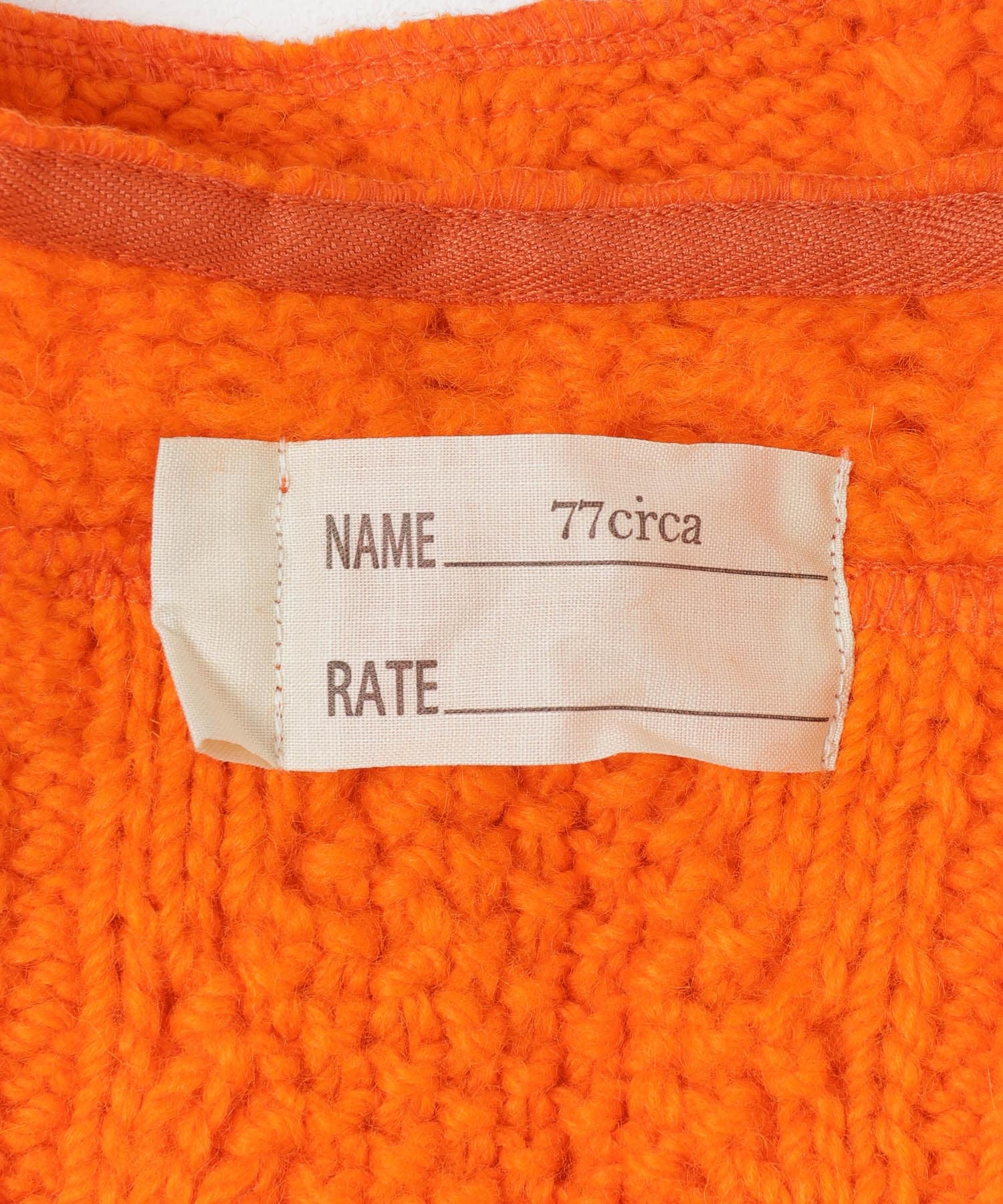77circa　patchwork sweater(後染め) Orange one